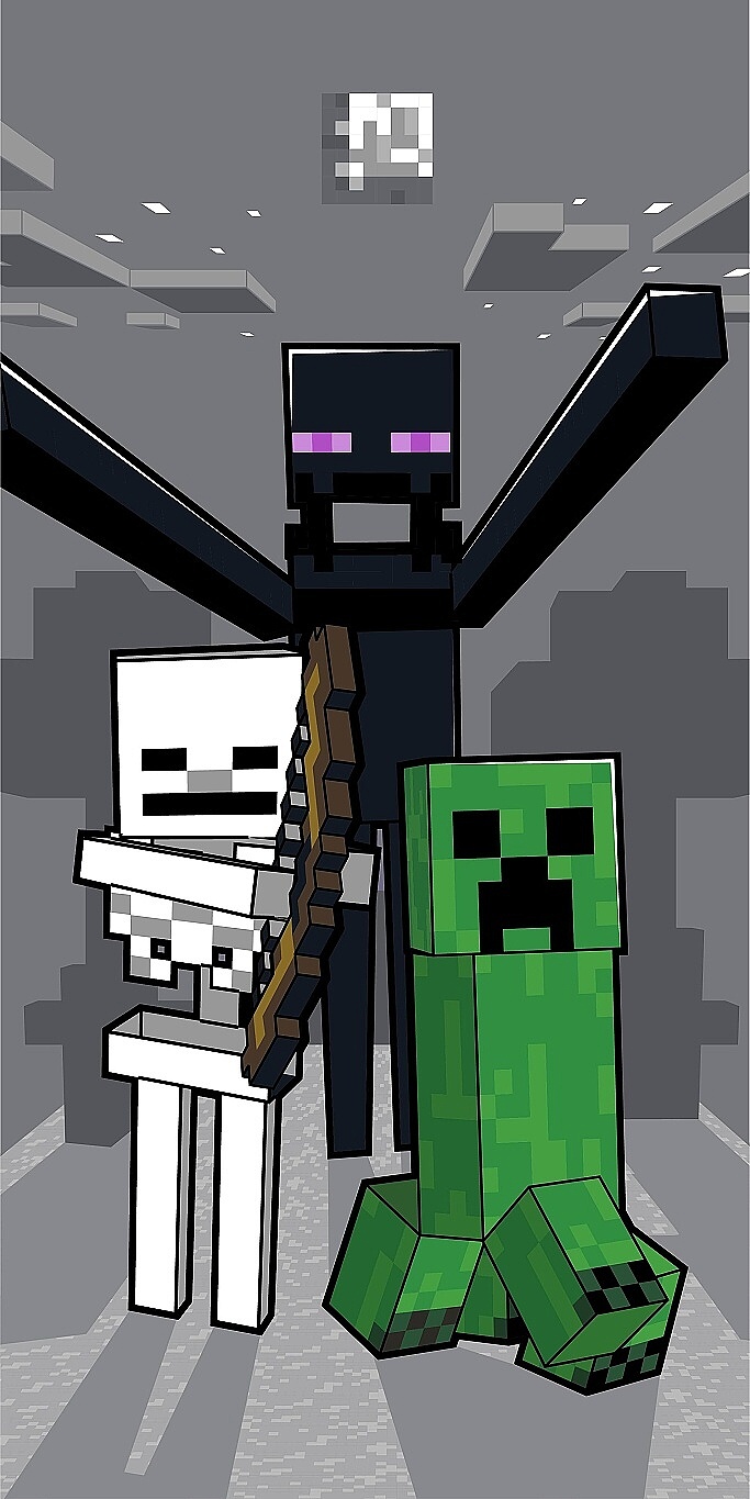 Jerry Fabrics Osuška Minecraft Mob Attack 70x140 cm