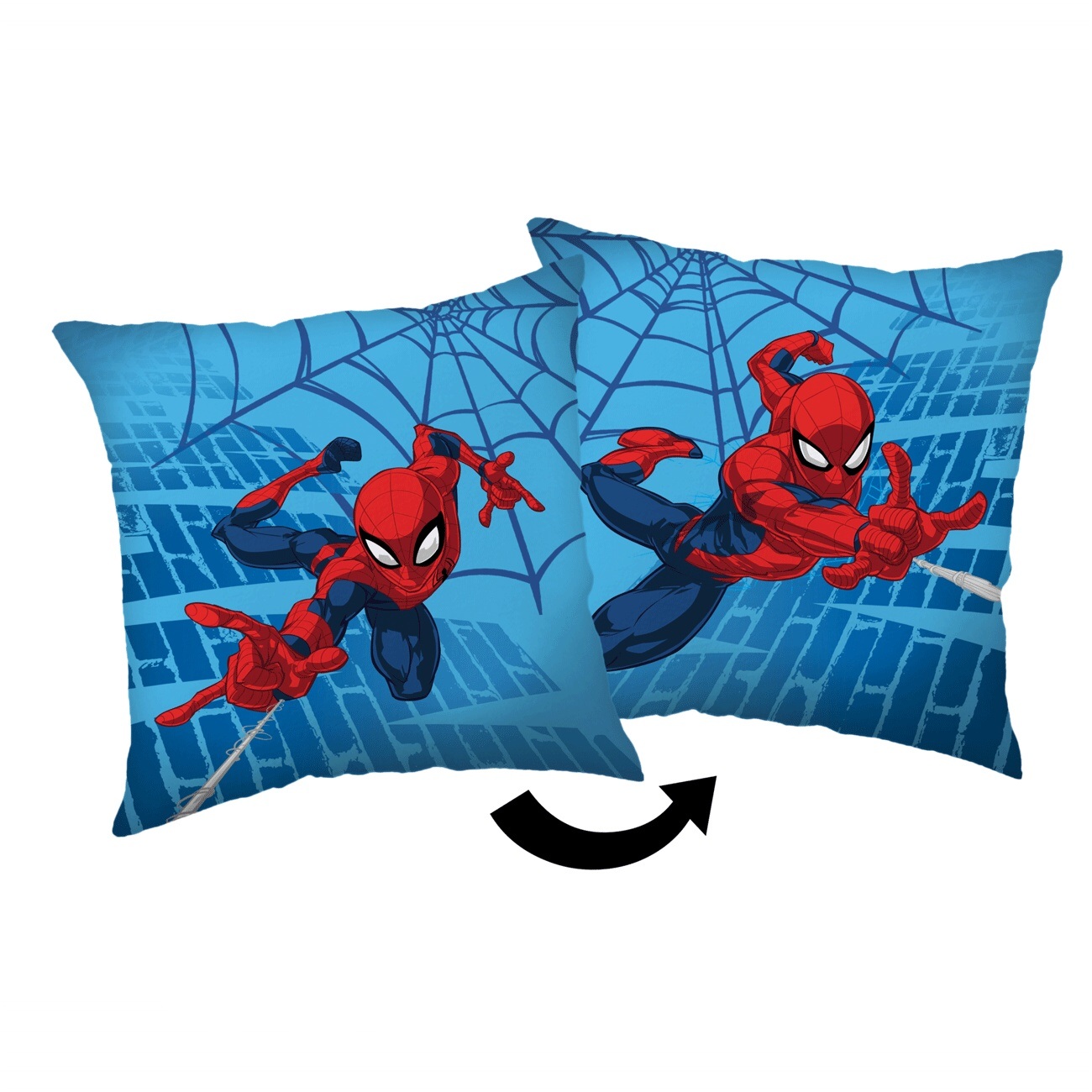 Levně Jerry Fabrics Polštářek Spiderman Blue 05 40x40 cm