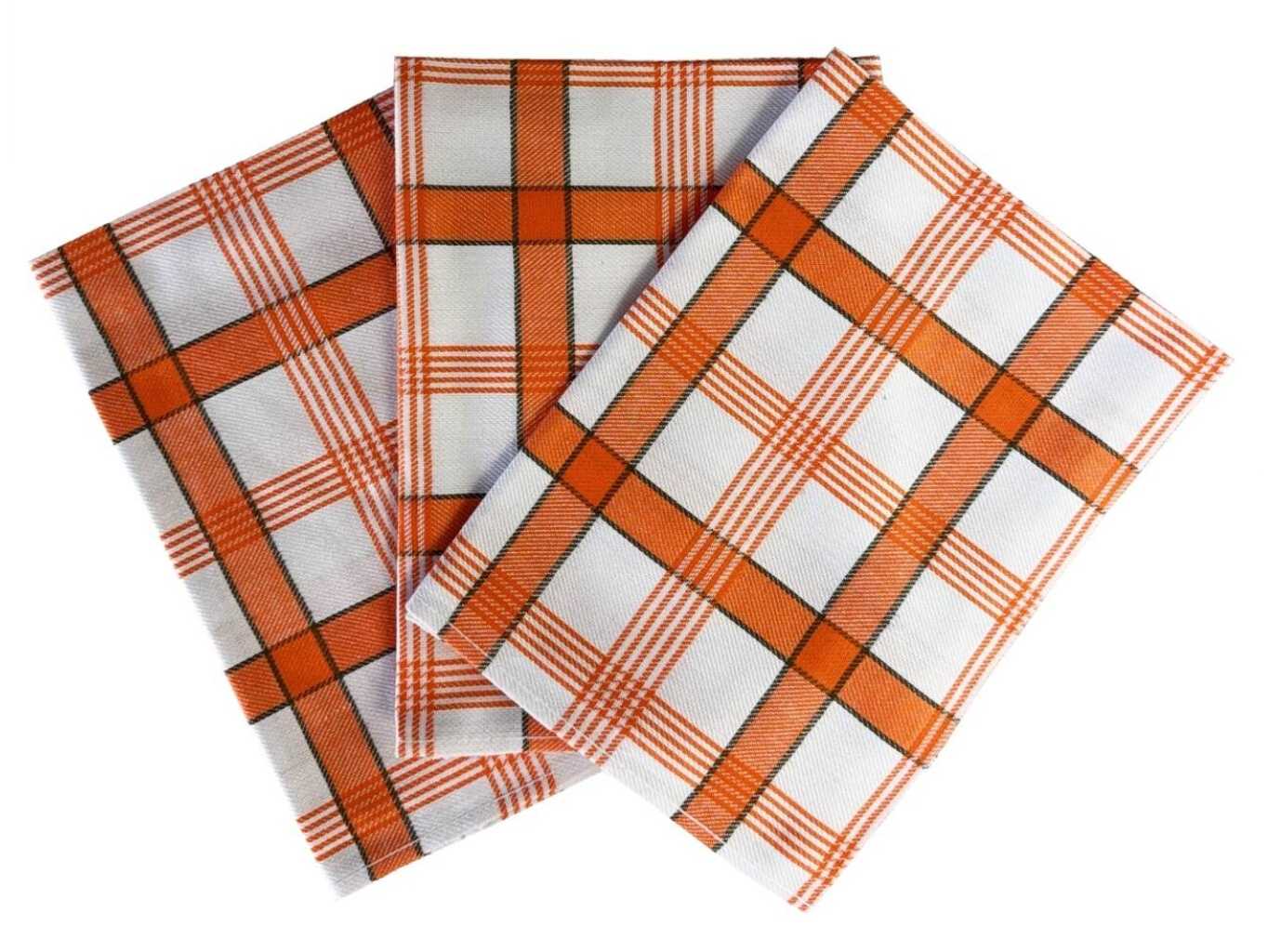Svitap Utěrka Extra savá Káro oranžové 3 ks Varianta: Utěrka Extra savá Káro oranžové 50x70 cm (balení 3 ks)
