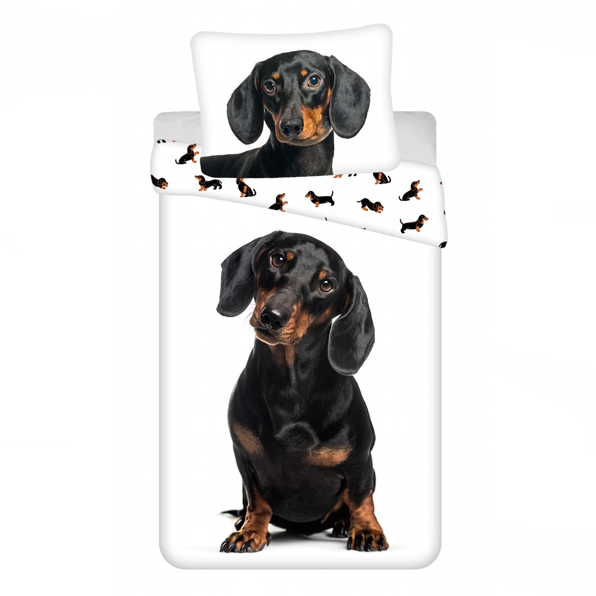 Jerry Fabrics Povlečení fototisk Jezevčík Varianta: Povlečení fototisk Jezevčík 140x200, 70x90 cm