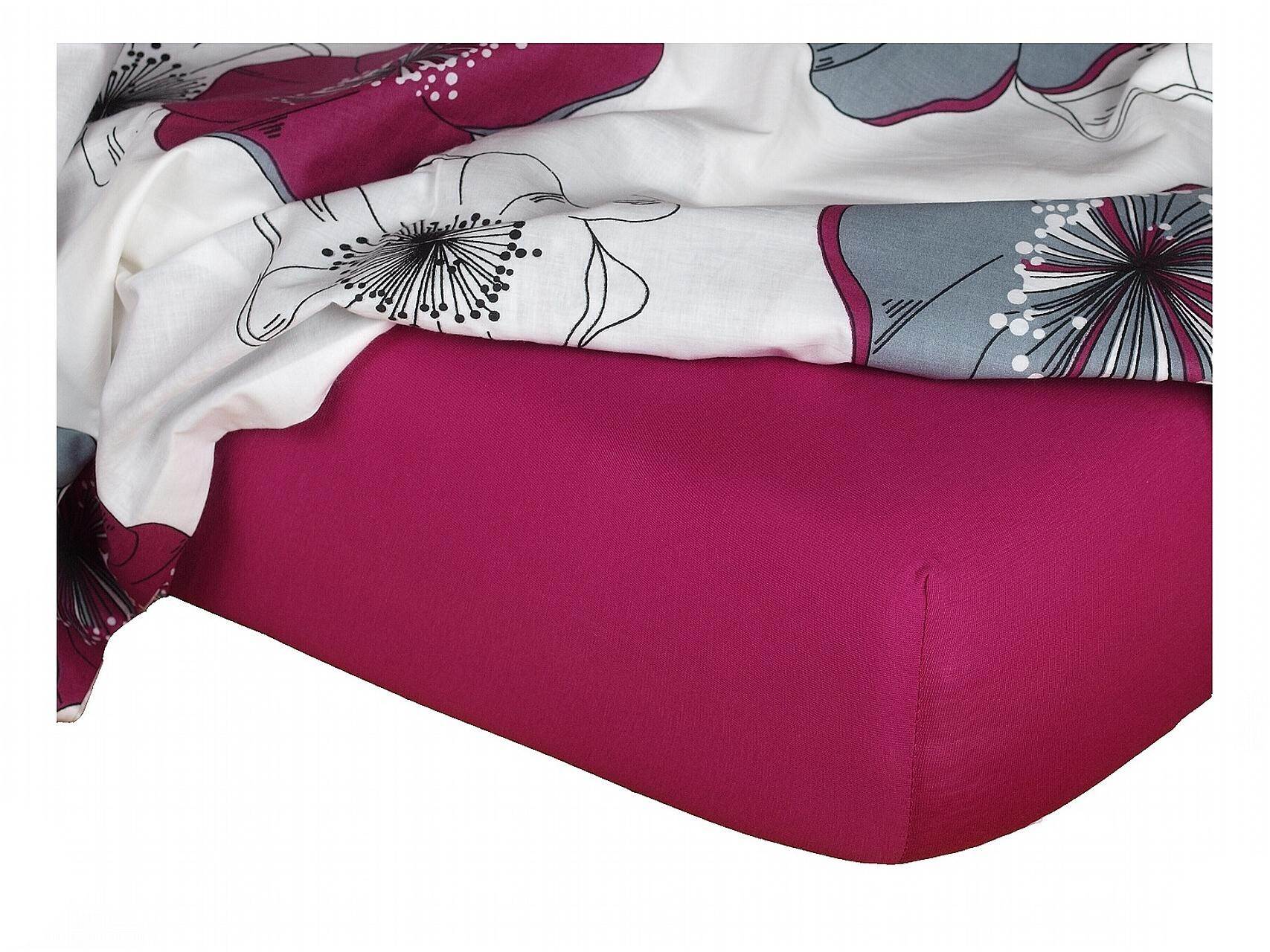 DADKA VRACOV Jersey prostěradlo ostružina Rozměr: 140x200x20