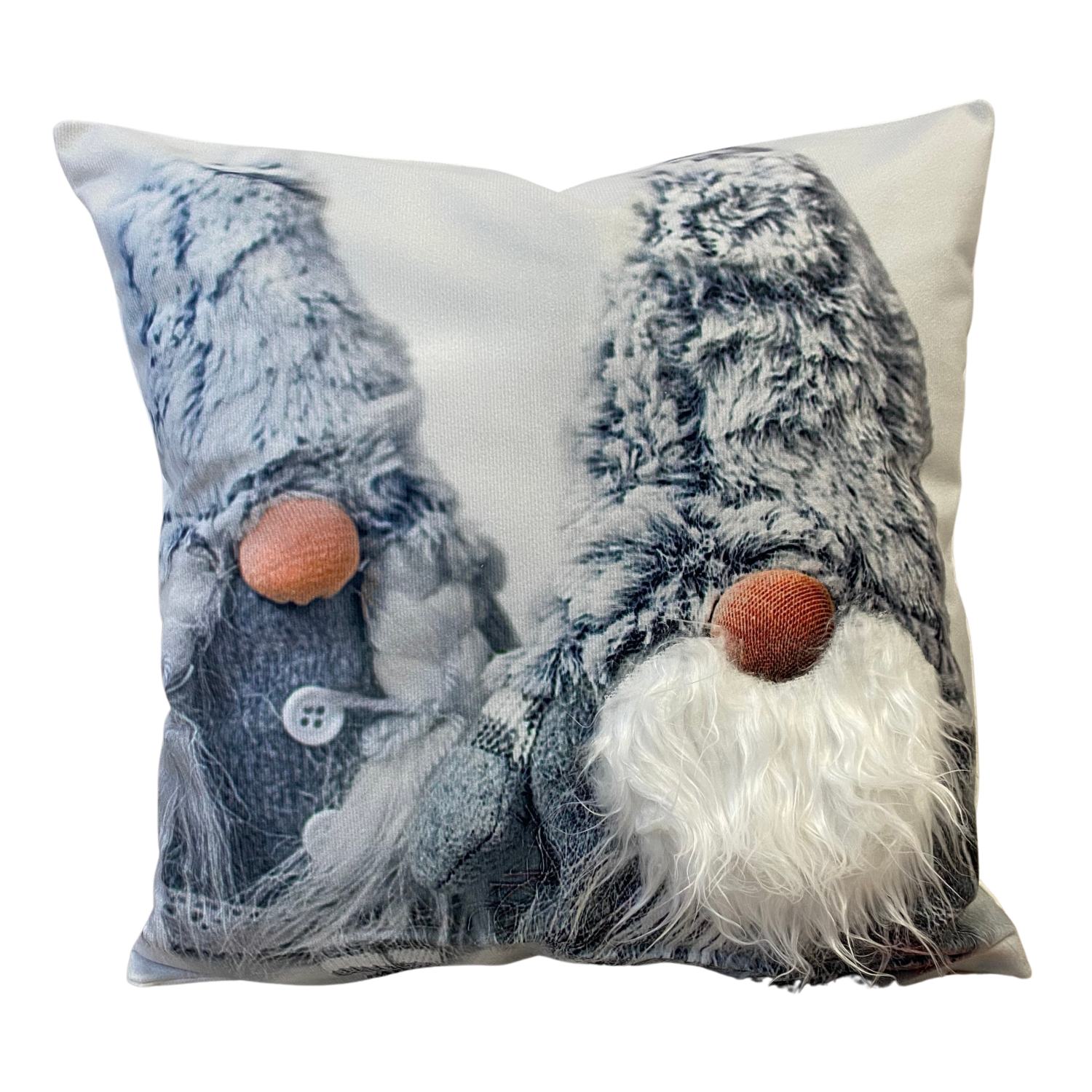 Levně Forbyt Vánoční povlak 3D Skřítci DUO šedá 6817M 40x40 cm
