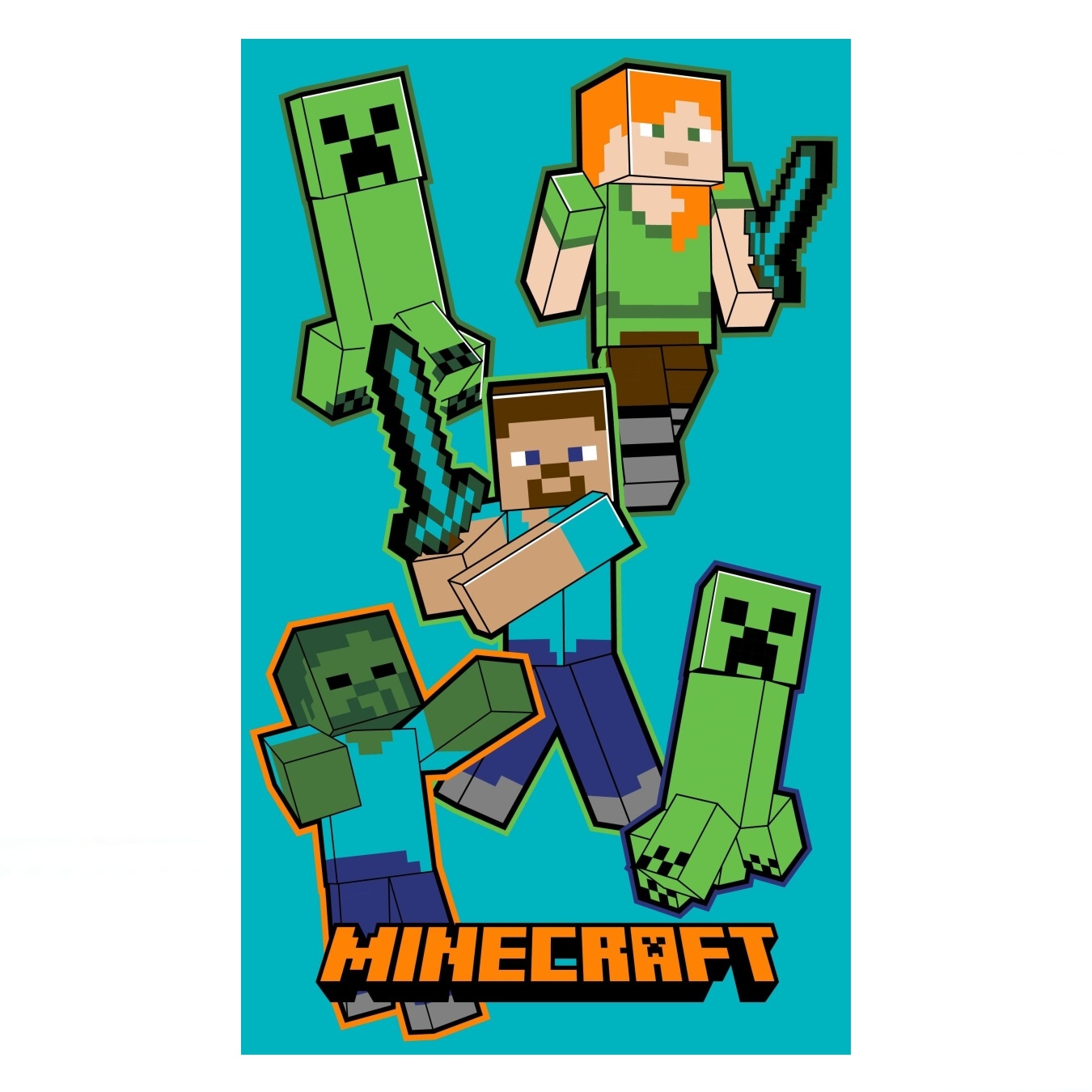 Jerry Fabrics Dětský ručník Minecraft Crawler Varianta: Dětský ručník Minecraft Crawler 30x50 cm
