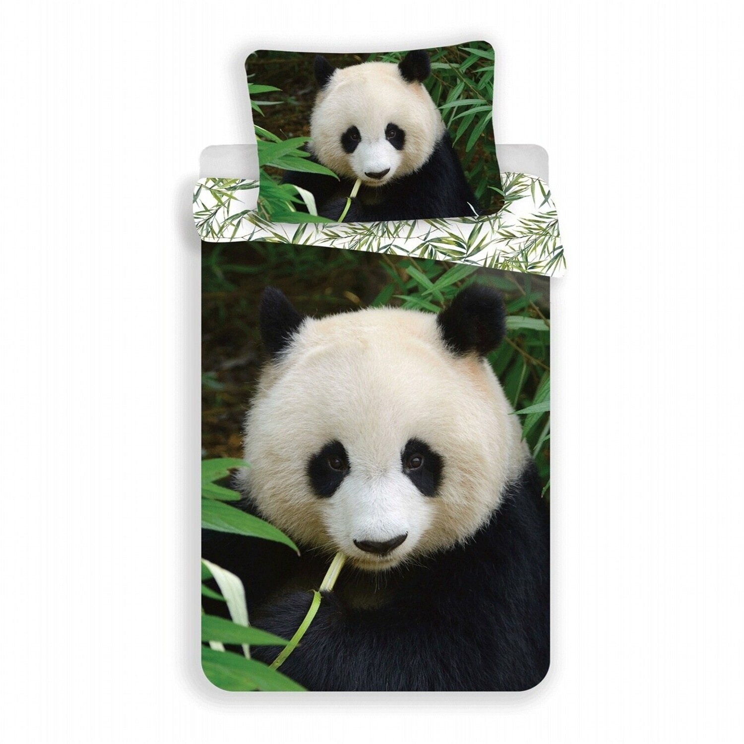Levně Jerry Fabrics Povlečení fototisk Panda 02 140x200, 70x90 cm