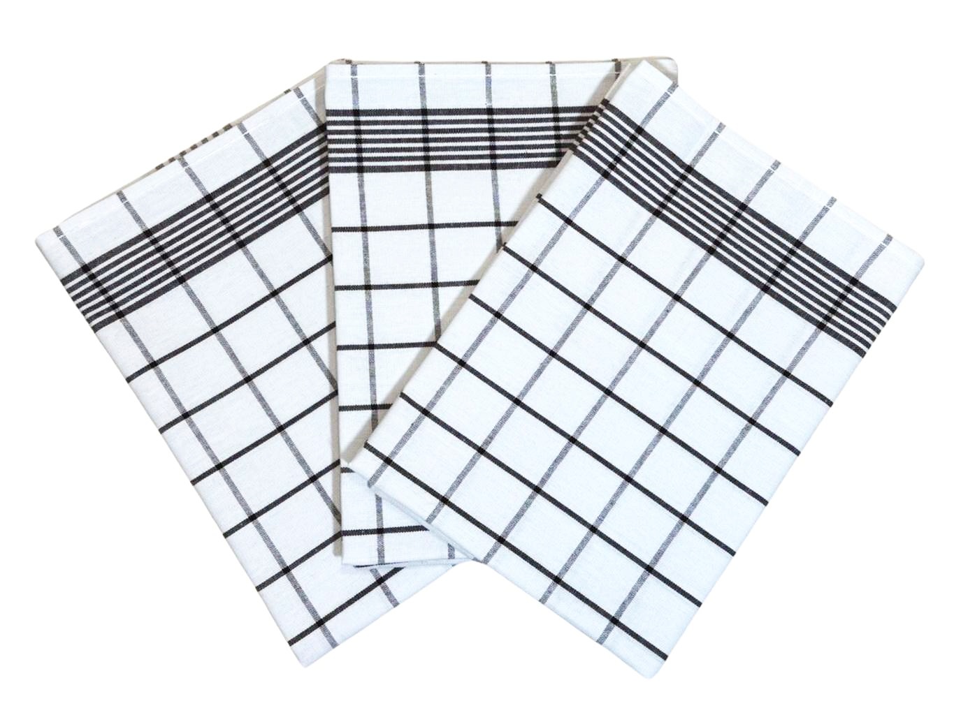 Svitap Utěrka Negativ Egyptská bavlna bílá/tmavě hnědá 3 ks Varianta: Utěrka Negativ Egyptská bavlna 50x70 cm bílá/tmavě hnědá 3 ks