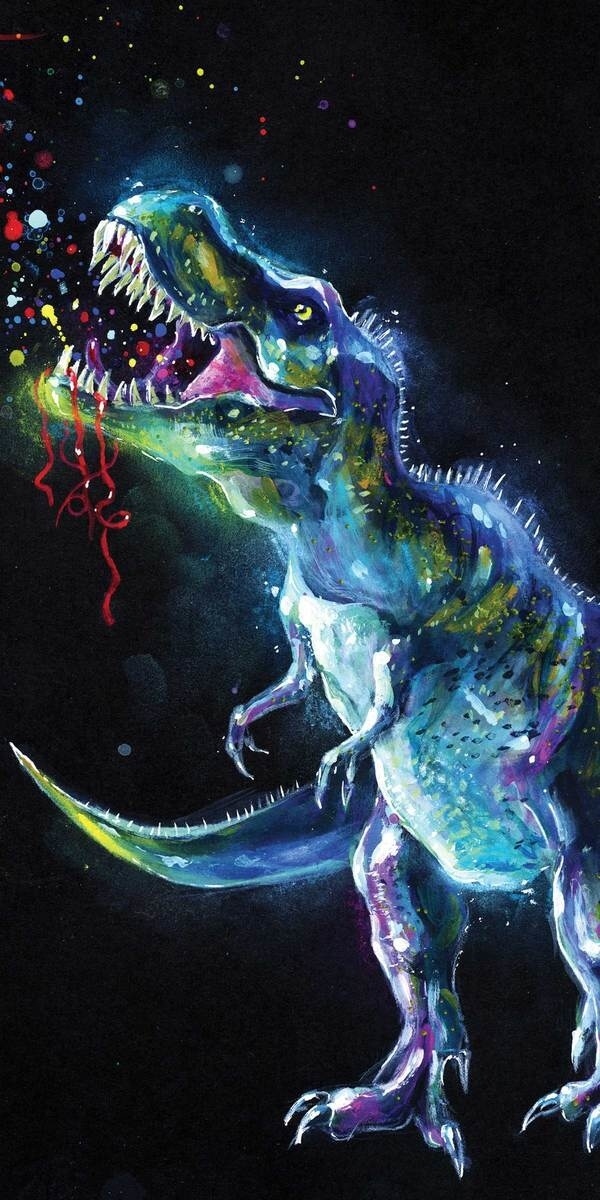 Levně Jerry Fabrics Osuška Dinosaur 70x140 cm