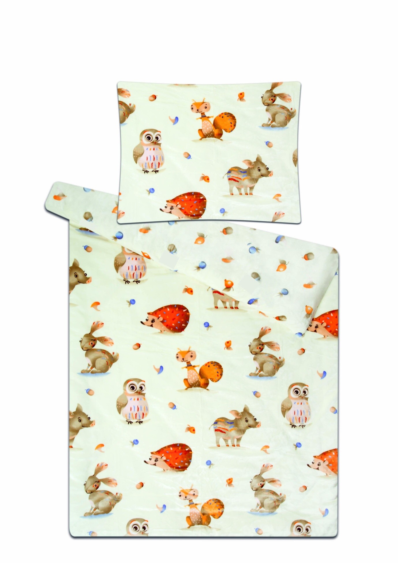 Svitap Povlečení mikroflanel Zvířátka v lese Varianta: Povlečení mikroflanel Zvířátka v lese 140x200, 70x90 cm