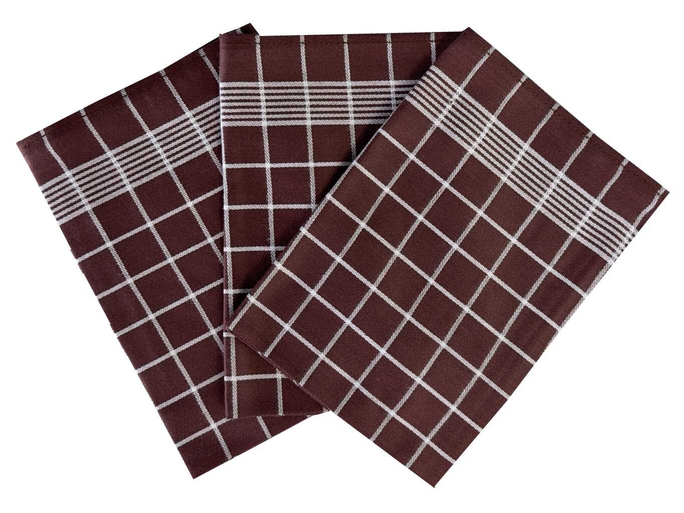 Svitap Utěrka Pozitiv Egyptská bavlna tmavě hnědá/bílá 3 ks Varianta: Utěrka Pozitiv Egyptská bavlna 50x70 cm tmavě hnědá/bílá 3 ks