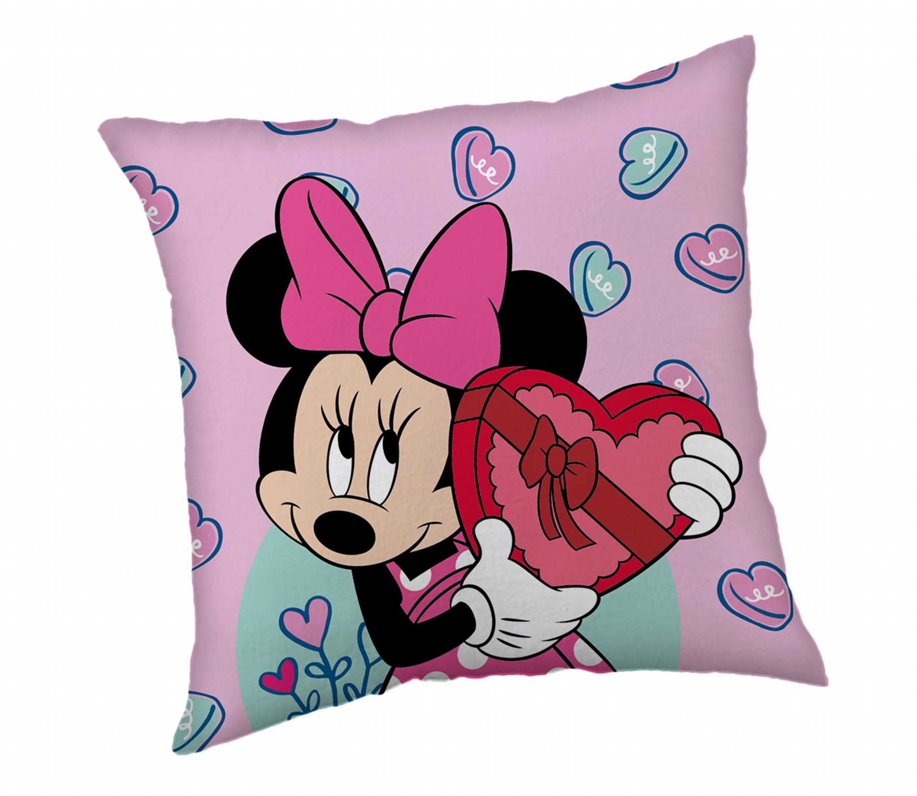 Levně Jerry Fabrics Polštářek Minnie Purple 40x40 cm