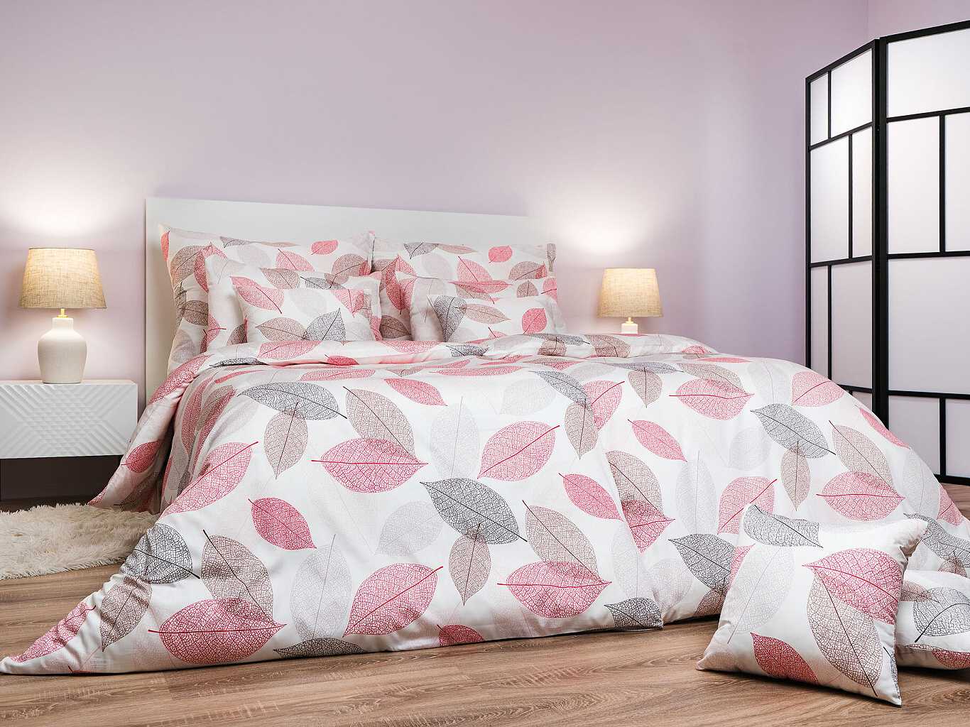 Dadka Povlečení satén Podzim hnědý Varianta: Povlečení satén Podzim hnědý 140x200, 70x90 cm