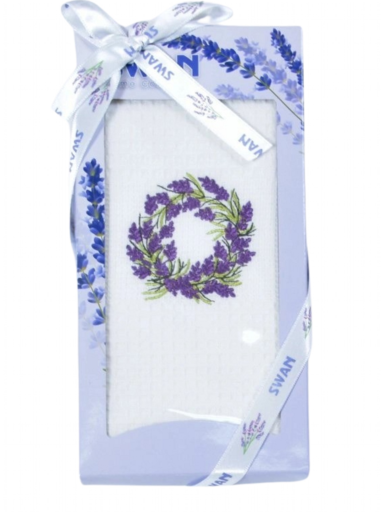 Praktik Dárkové balení utěrky SWAN Levandule věnec Varianta: Dárkové balení utěrky SWAN Levandule věnec 50x70 cm 1 ks