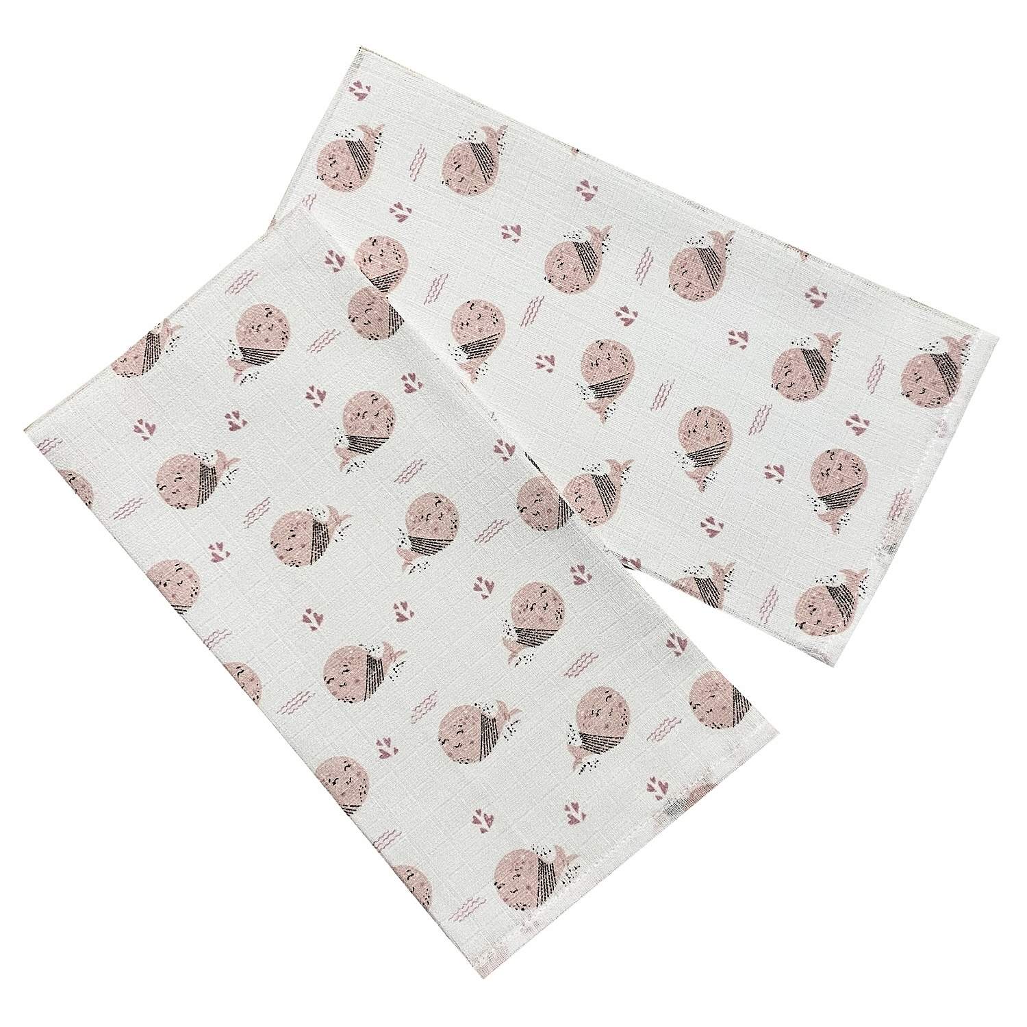 Prem International Plena 70x70 cm Růžová ryba (balení 5 ks) Varianta: Látková plena 70x70 cm Růžová ryba (balení 5 ks)