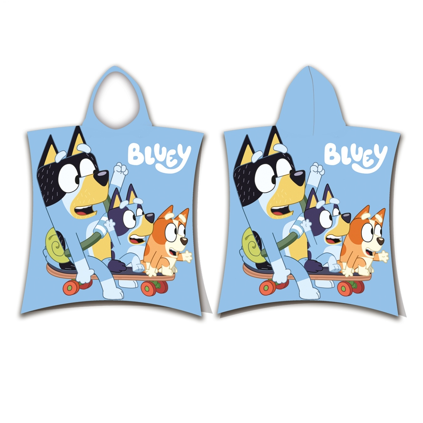 Levně Jerry Fabrics Plážová osuška pončo Bluey Skate 50x115 cm