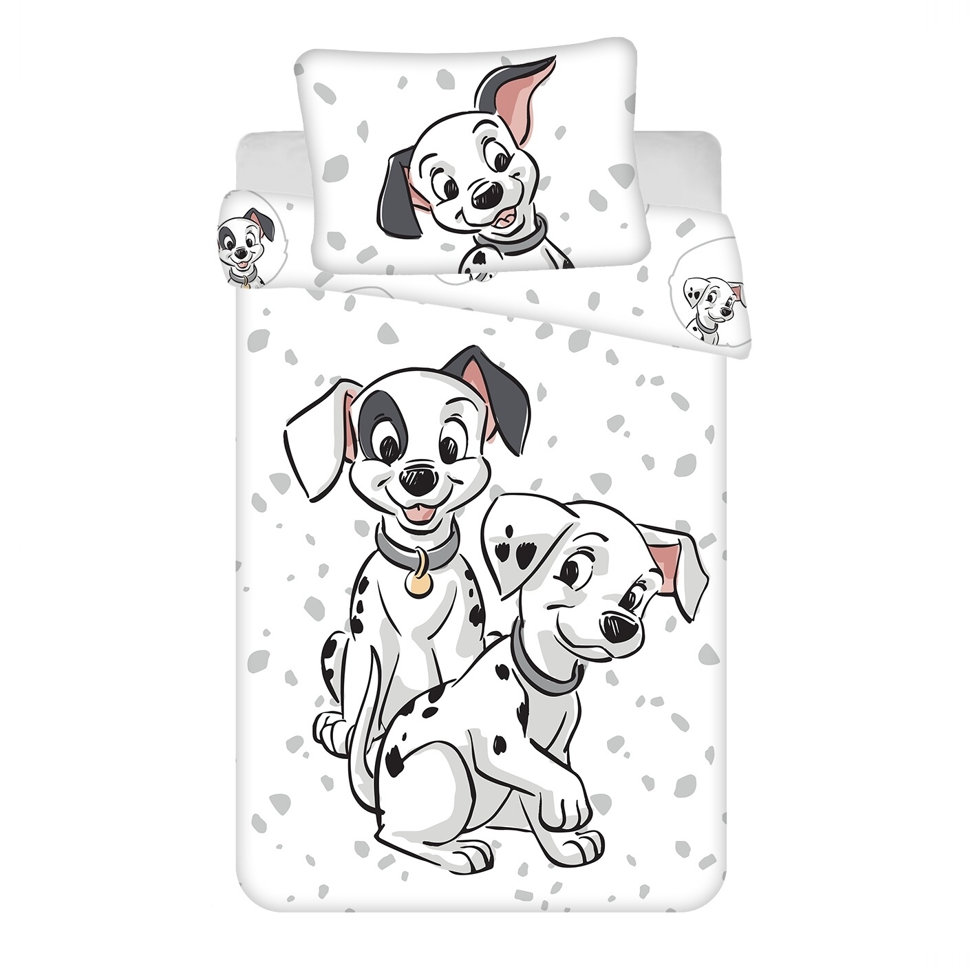 Levně Jerry Fabrics Povlečení do postýlky 101 Dalmatians 03 baby 100x135, 40x60 cm