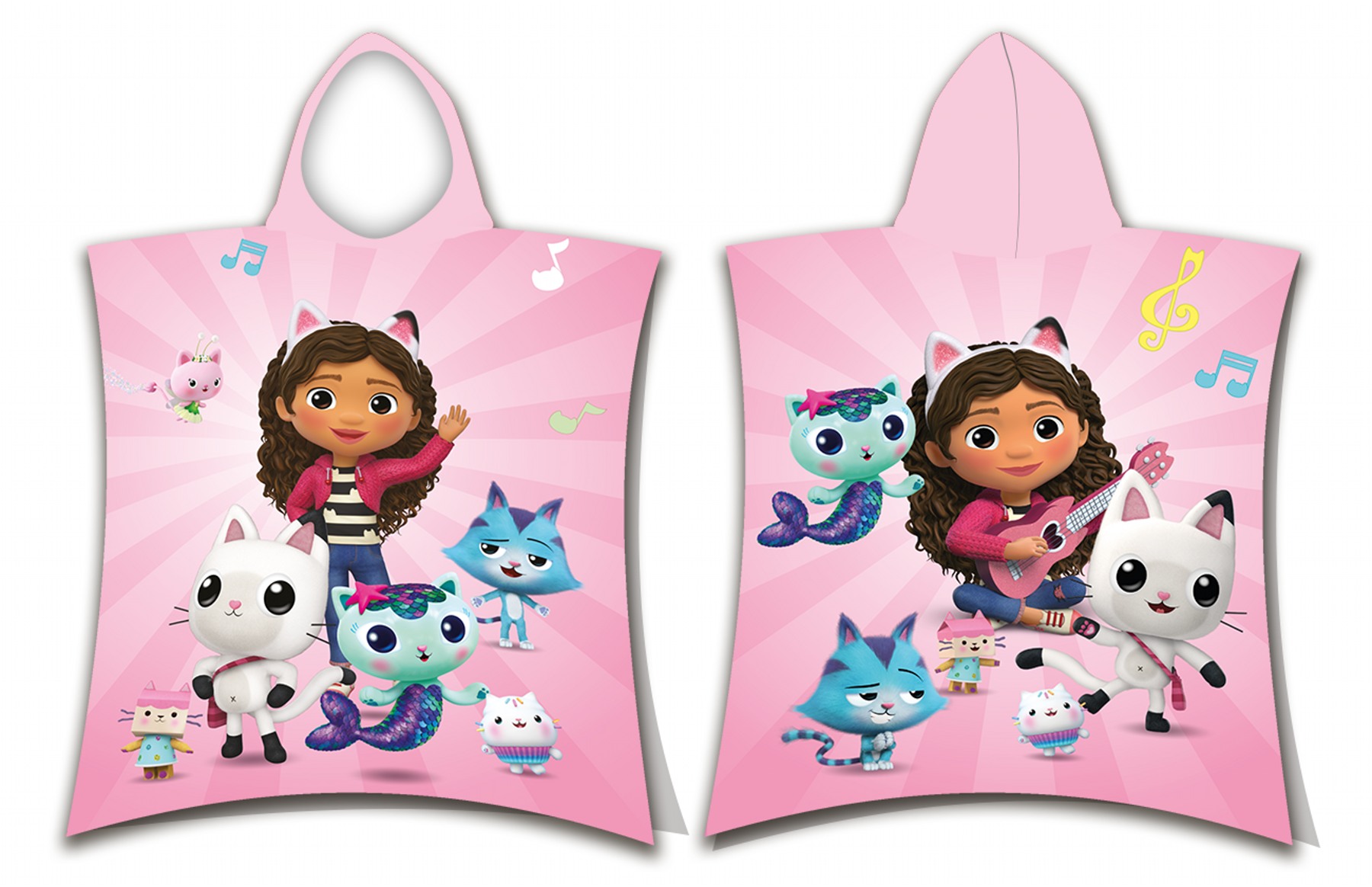 Jerry Fabrics Plážová osuška pončo Gabbys Dollhouse 02 Varianta: Plážová osuška pončo Gabbys Dollhouse 02 50x115 cm