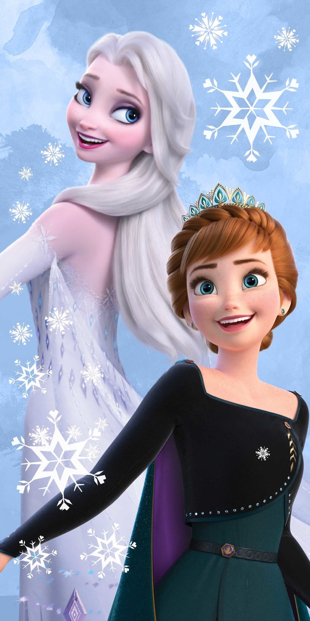Levně Jerry Fabrics Osuška Frozen Sisters 06 70x140 cm