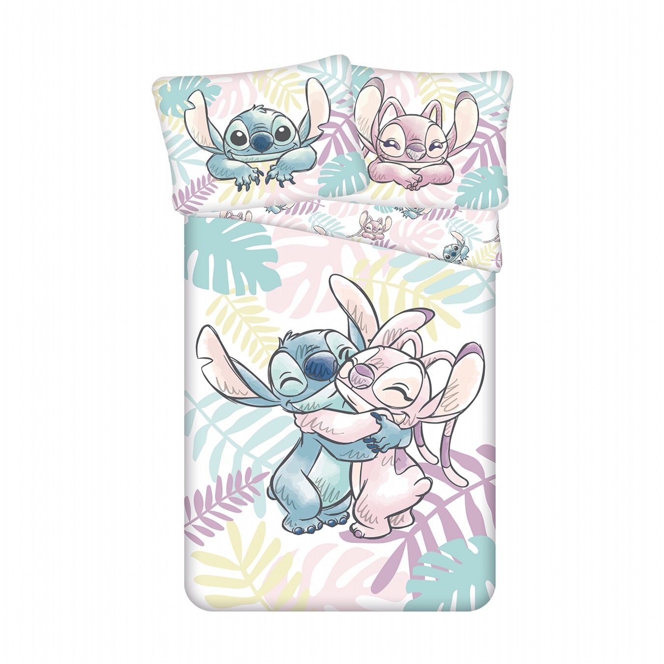 Jerry Fabrics Povlečení Lilo a Stitch Leaves Varianta: Povlečení Lilo a Stitch Leaves 140x200, 70x90 cm