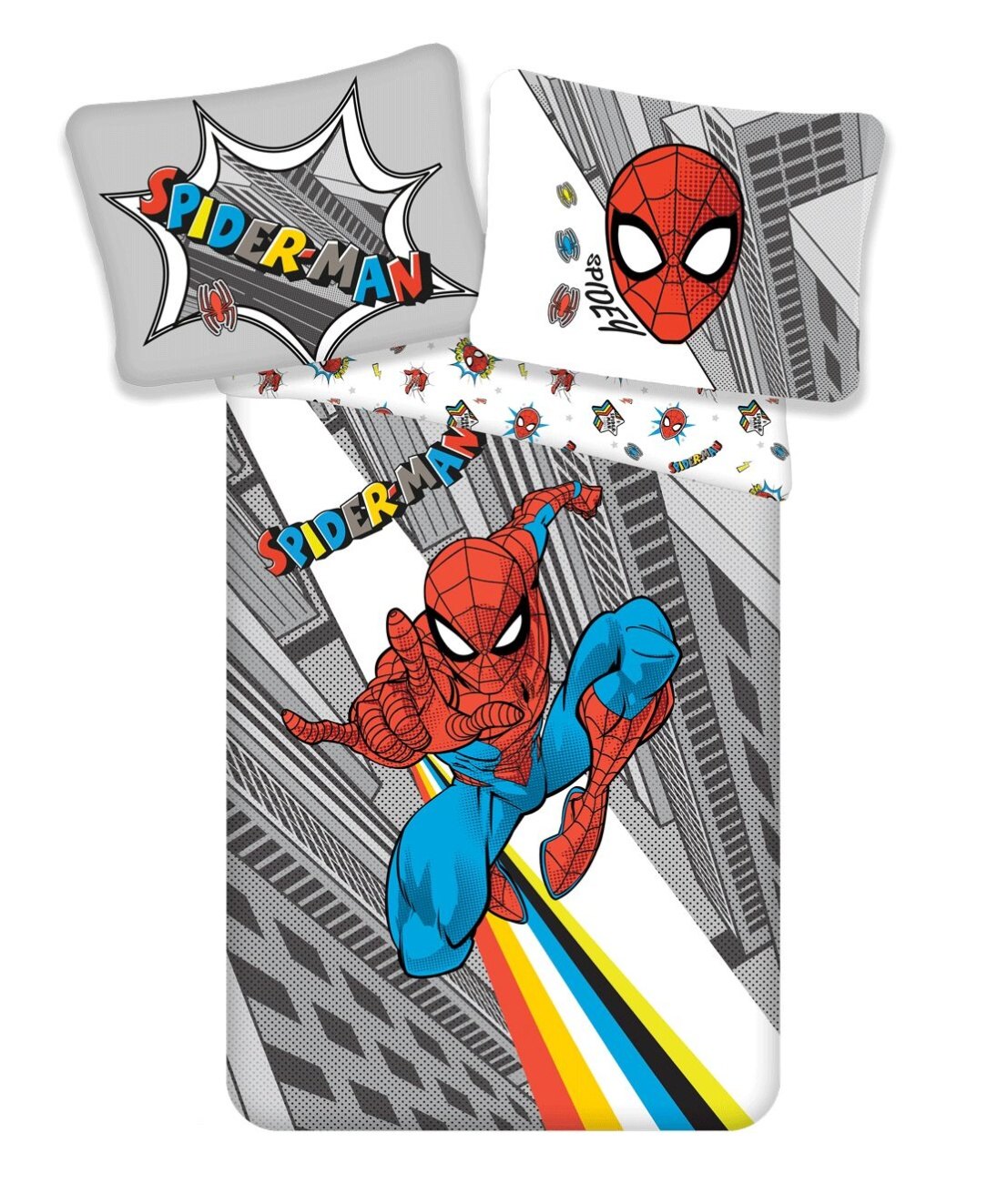Levně Jerry Fabrics Povlečení Spider-man Pop 140x200, 70x90 cm