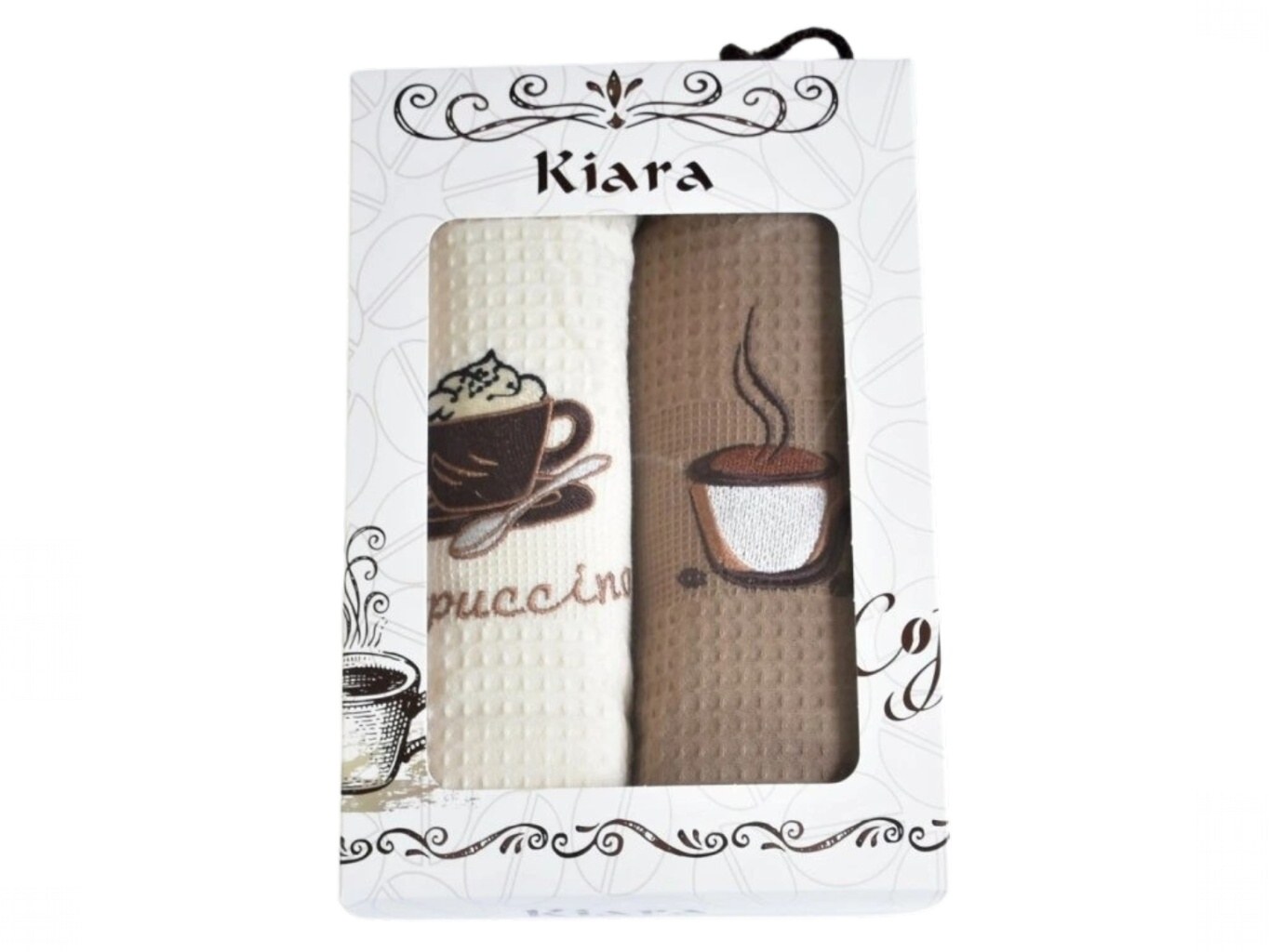 Praktik Dárková sada utěrek Kiara Cappuccino 2 ks Varianta: Dárková sada utěrek Kiara Cappuccino 50x70 cm 2 ks