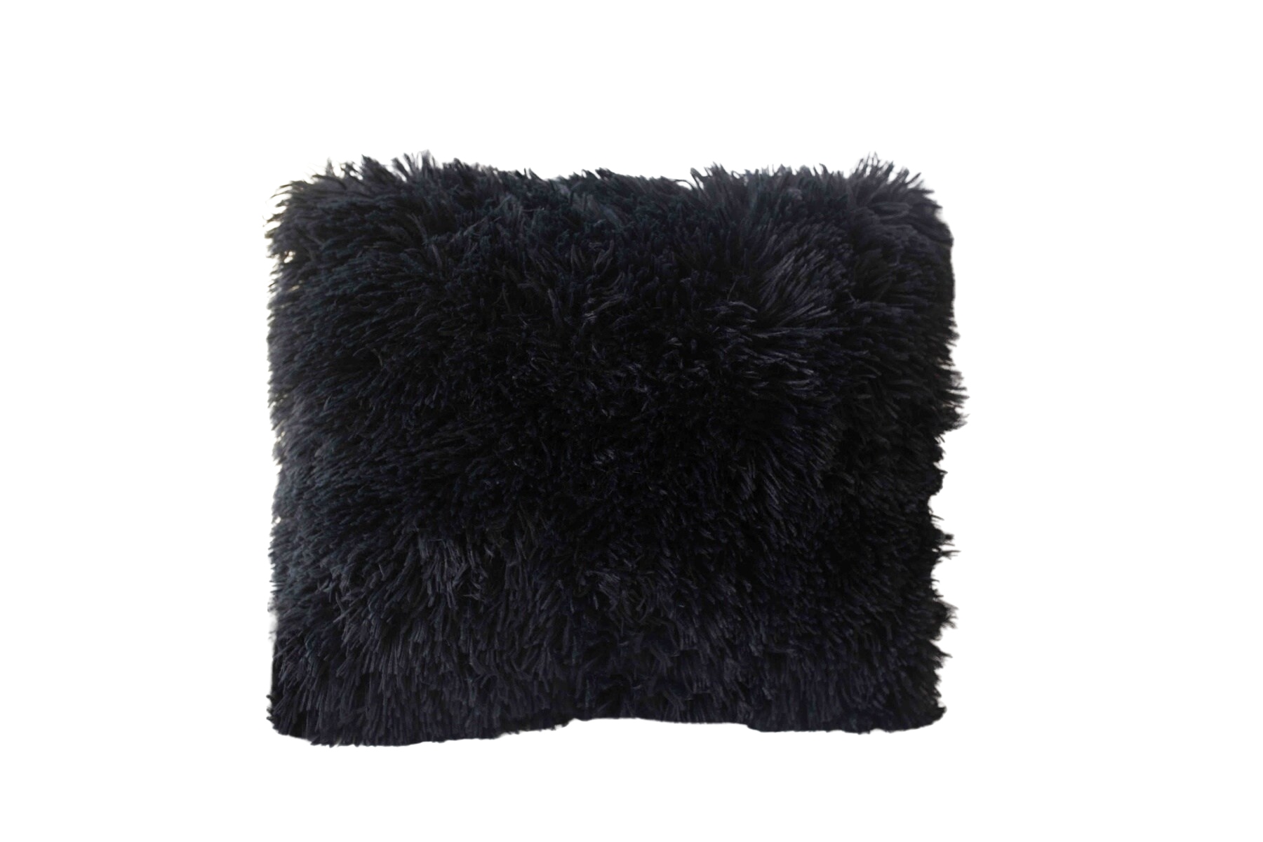 Jerry Fabrics Povlak s dlouhým vlasem černý Varianta: Povlak s dlouhým vlasem černý 40x40 cm