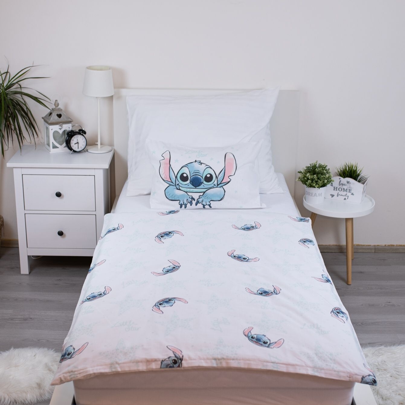Jerry Fabrics Povlečení do postýlky Lilo and Stitch White Star baby 100x135, 40x60 cm (obrázek 4)