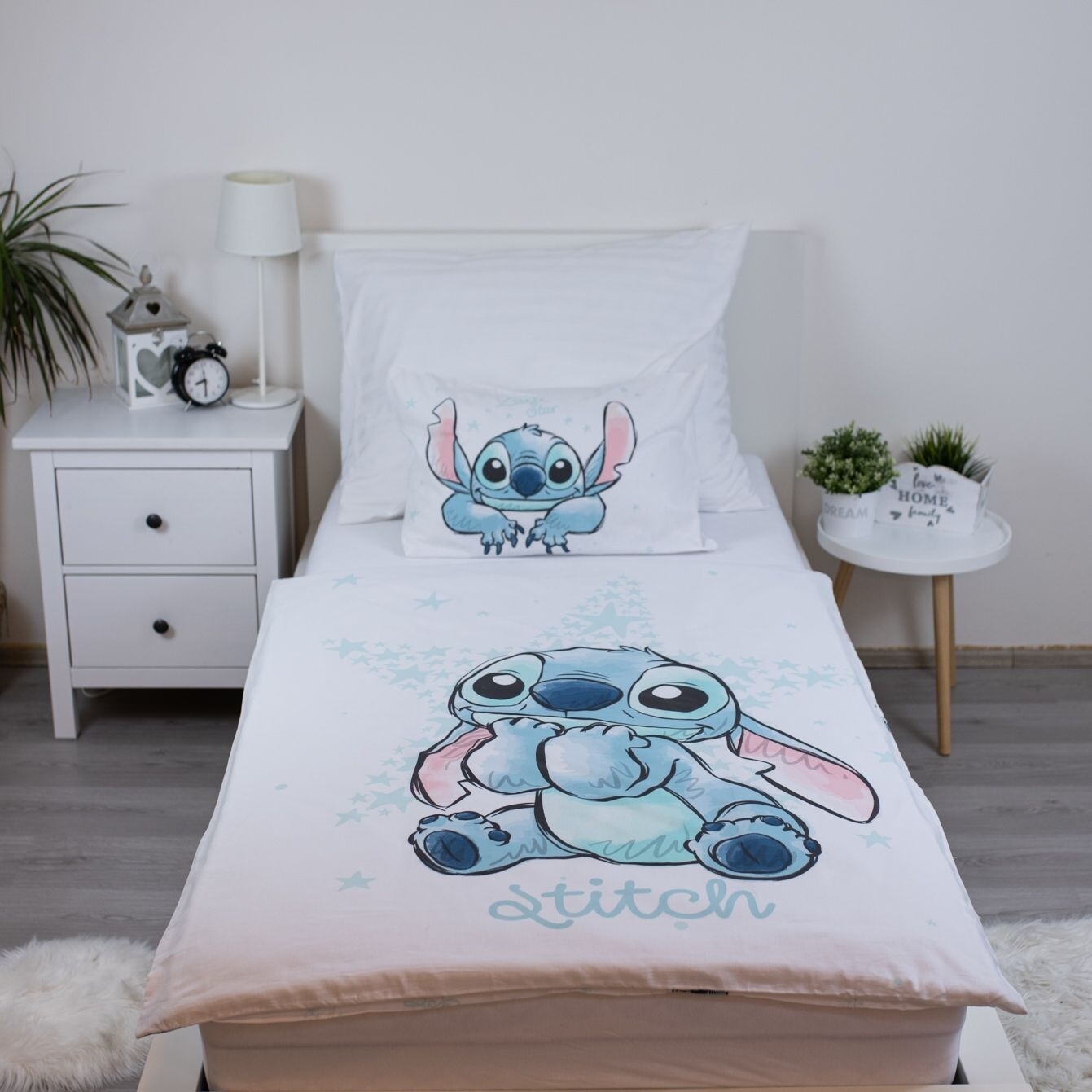 Jerry Fabrics Povlečení do postýlky Lilo and Stitch White Star baby 100x135, 40x60 cm (obrázek 5)