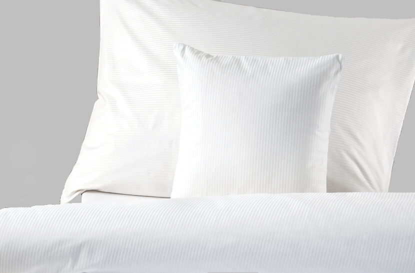 Dadka Povlečení atlas grádl bílý proužek 0,2 cm Varianta: Povlak na polštář atlas grádl bílý proužek 0,2 cm 50x70 cm