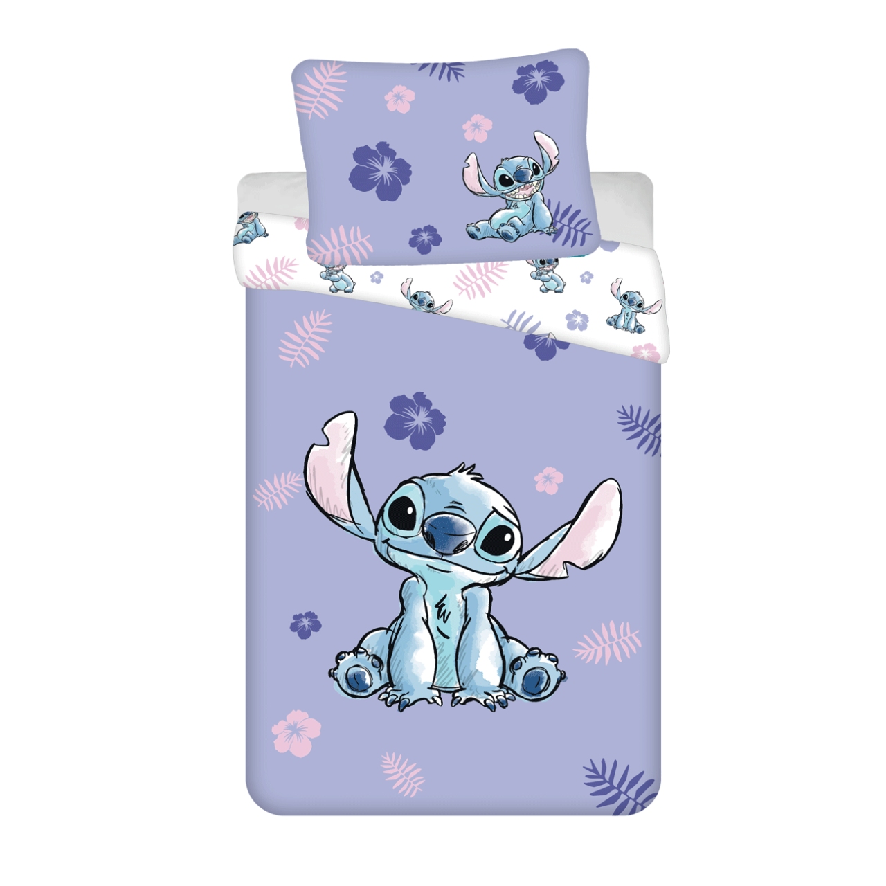 Levně Jerry Fabrics Povlečení Lilo a Stitch 140x200, 70x90 cm