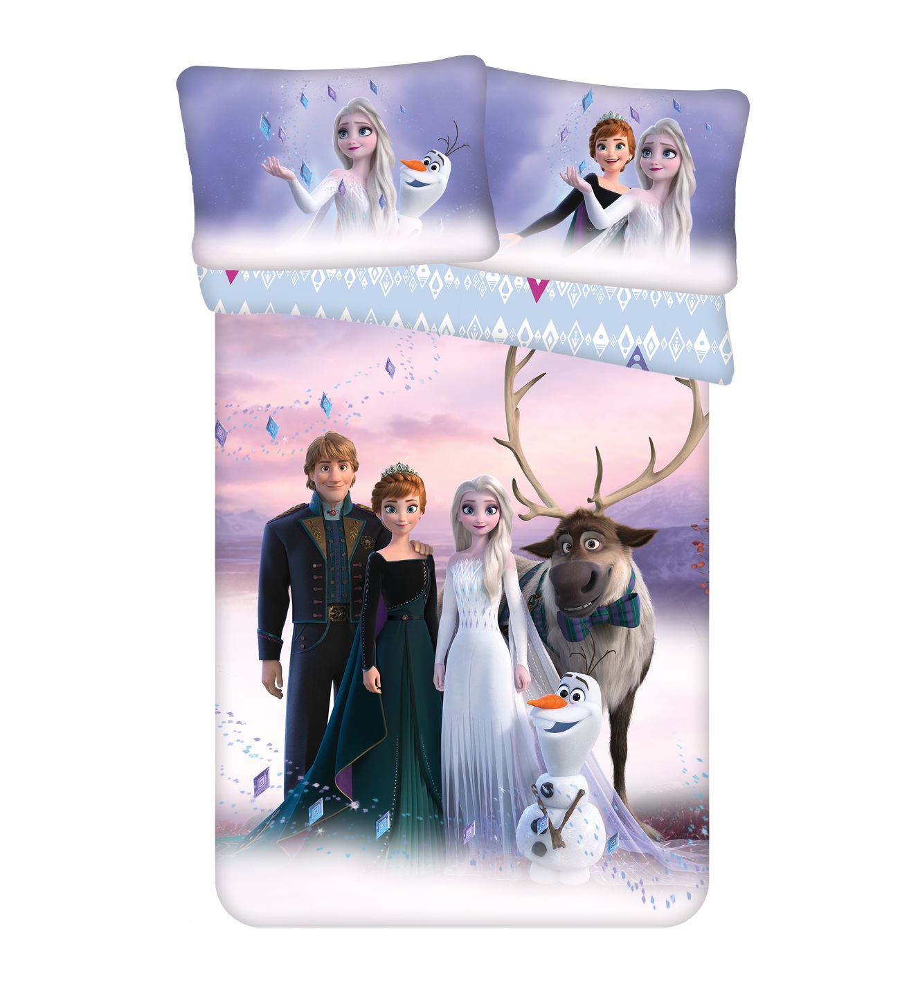 Levně Jerry Fabrics Disney povlečení do postýlky Frozen Elements baby 100x135, 40x60 cm