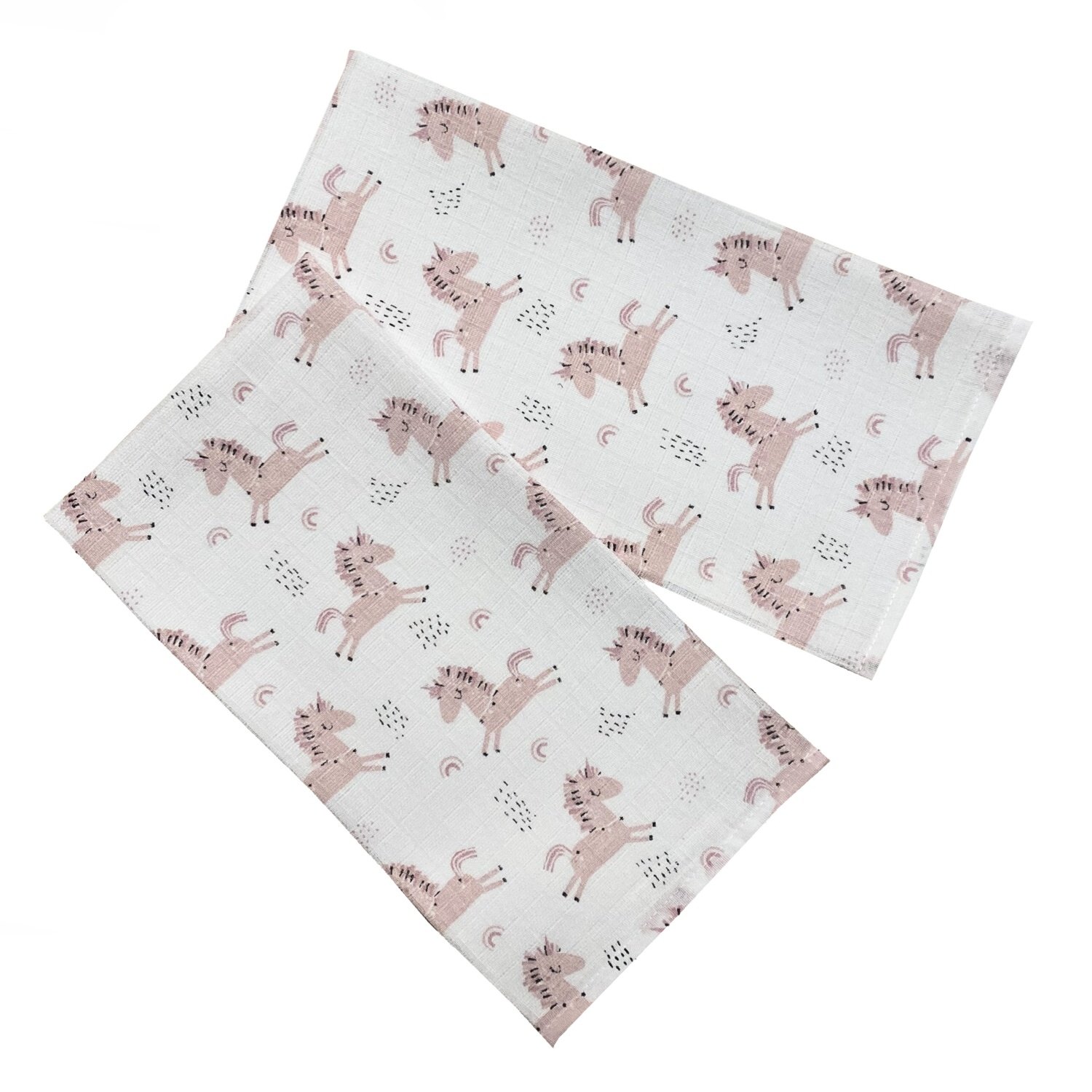 Prem International Látková plena 70x70 cm Růžový jednorožec (balení 5 ks) Varianta: Látková plena 70x70 cm Růžový jednorožec (balení 5 ks)