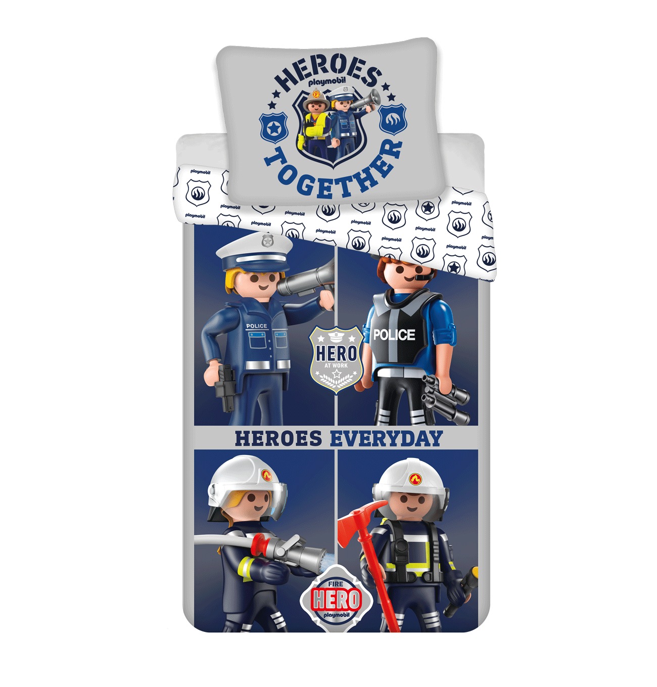 Levně Jerry Fabrics Povlečení Playmobil 021 140x200, 70x90 cm