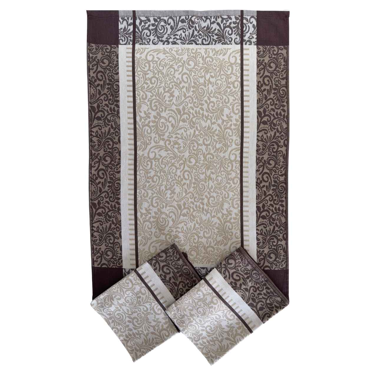 SVITAP sleep well Utěrka Extra savá Ornamenty hnědé 3 ks Varianta: Utěrka Extra savá 50x70 cm Ornamenty hnědé 3 ks