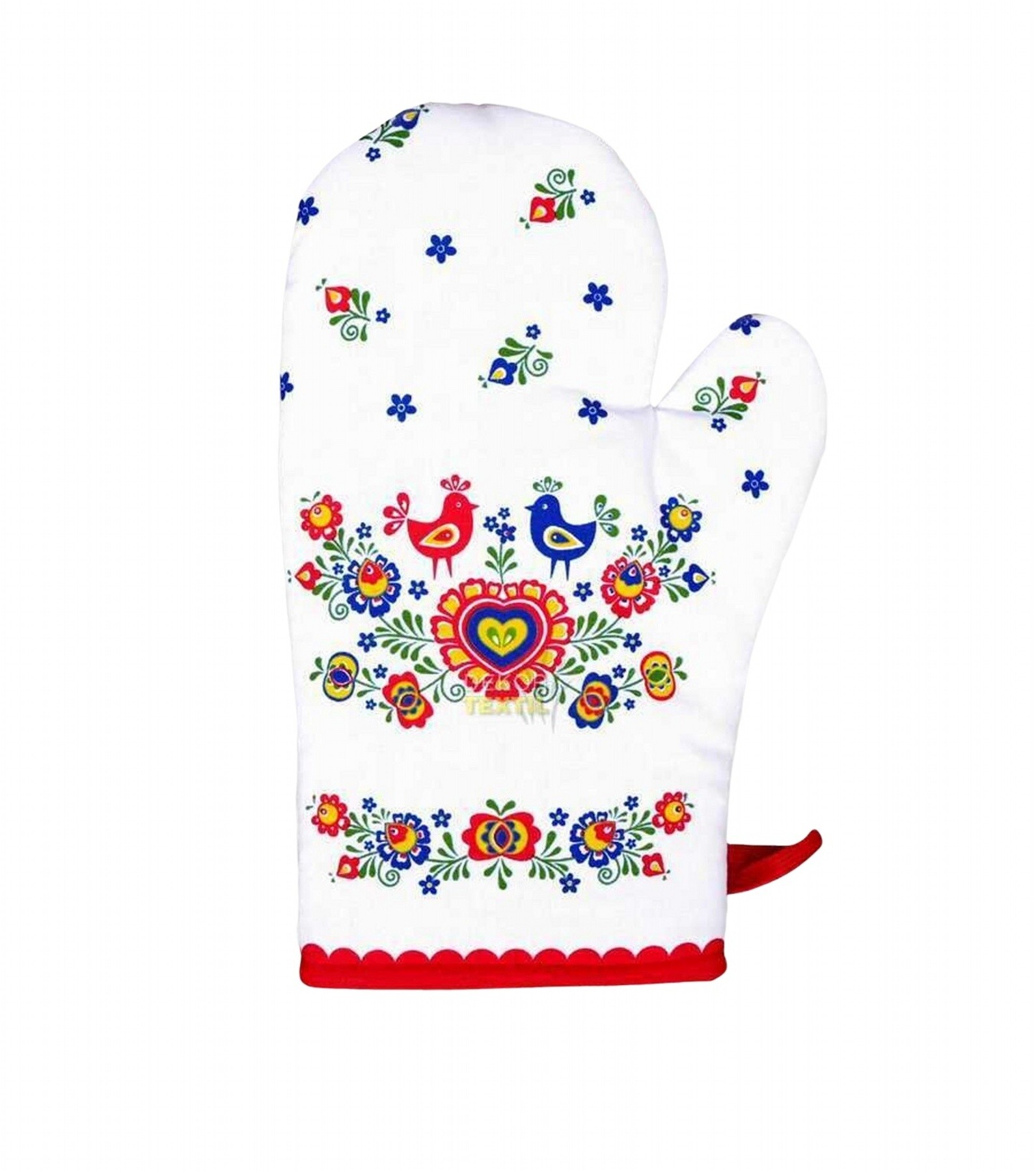Levně Forbyt Kuchyňská chňapka Folklor červená, 1 ks