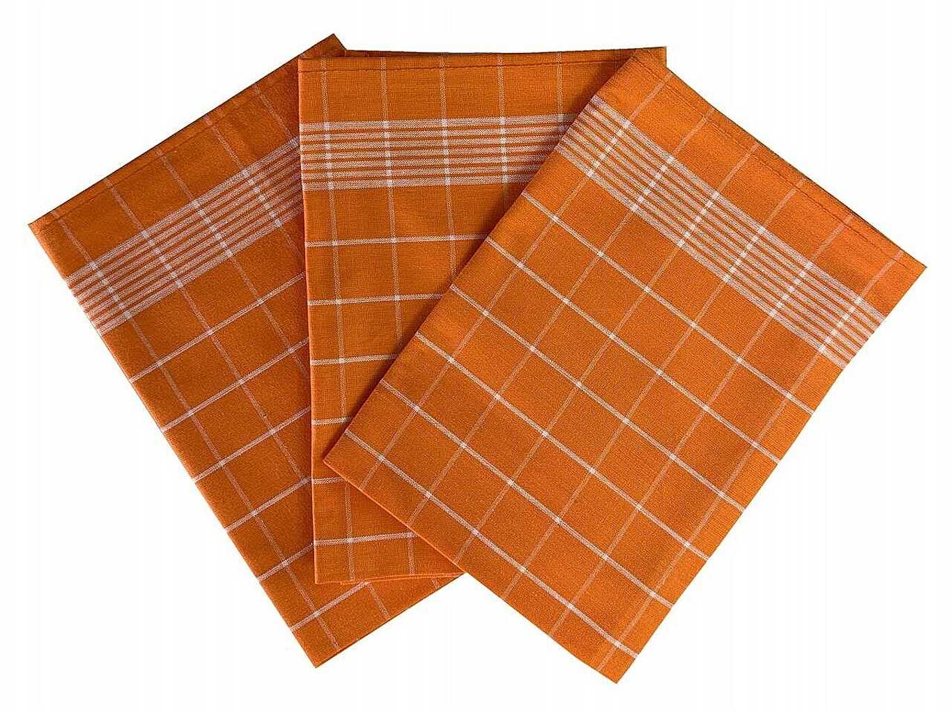 Svitap Utěrka Pozitiv Egyptská bavlna oranžová/bílá 3 ks Varianta: Utěrka Pozitiv Egyptská bavlna 50x70 cm oranžová/bílá 3 ks