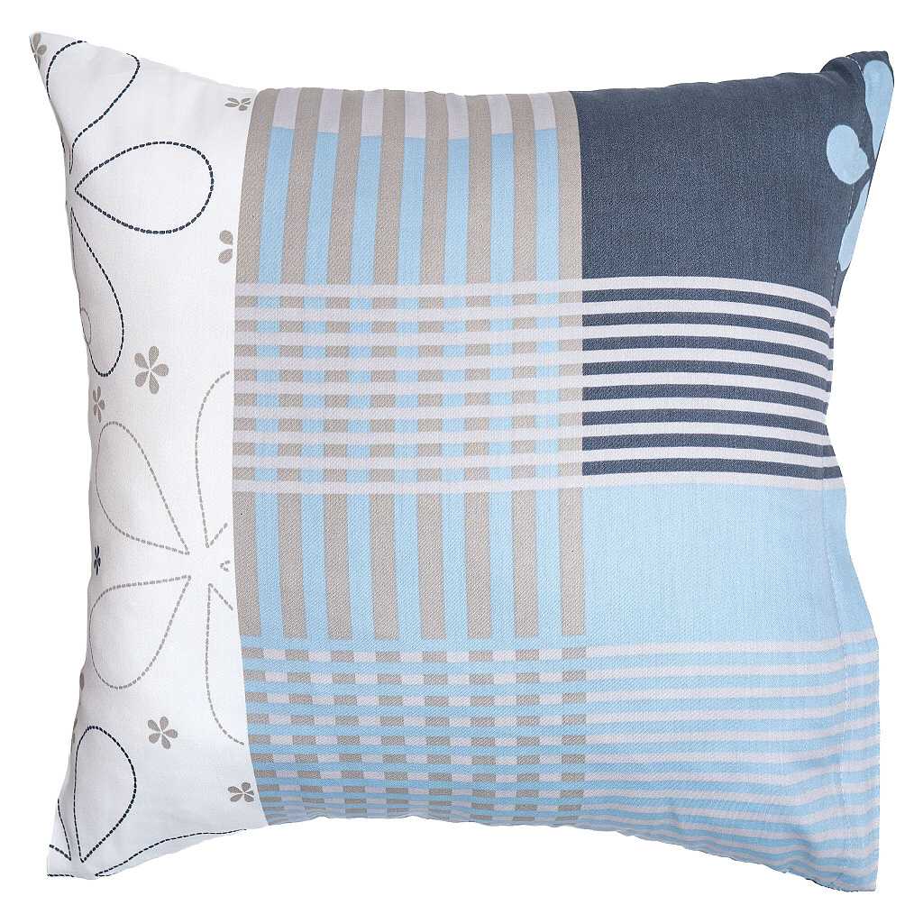 Dadka Povlak na polštář satén Flér šedomodrá Varianta: Povlak na polštář satén Flér šedomodrá 40x40 cm