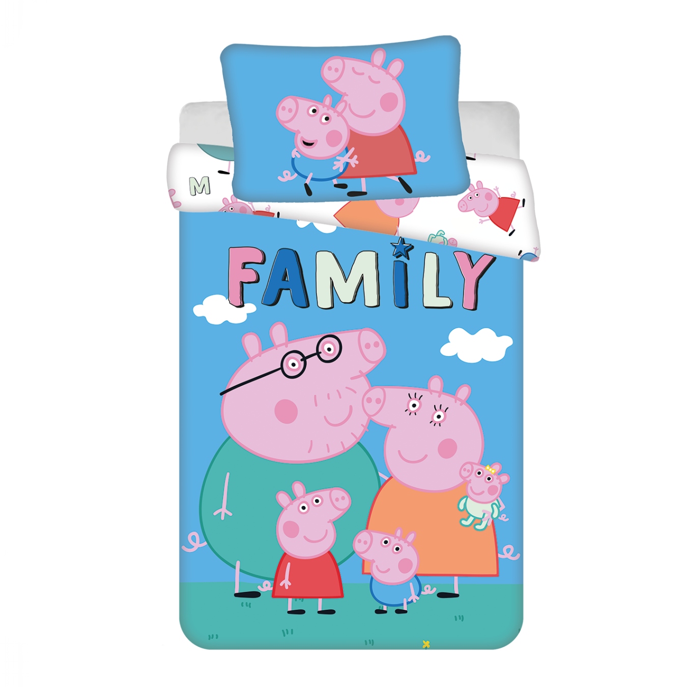 Jerry Fabrics Povlečení do postýlky Peppa Pig 215 baby Varianta: Povlečení do postýlky Peppa Pig 215 baby 100x135, 40x60 cm
