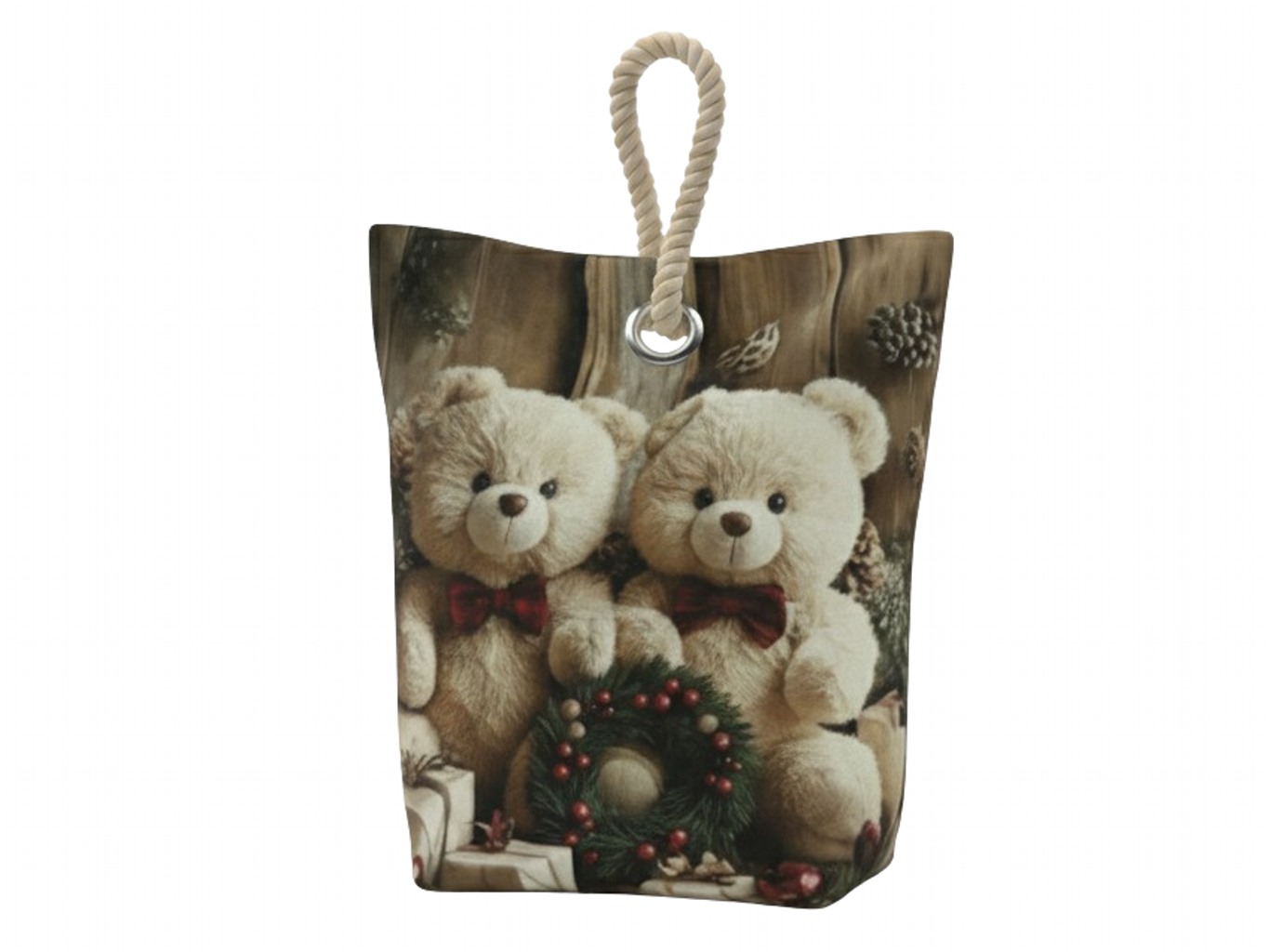 Forbyt Vánoční dveřní zarážka Medvídci CYC31007 Varianta: Vánoční dveřní zarážka Medvídci CYC31007 22x23 cm