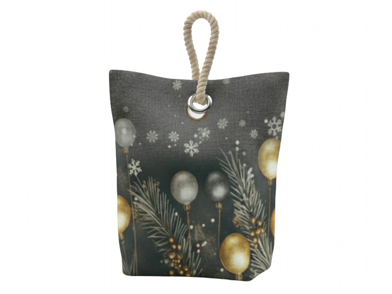 Forbyt Vánoční dveřní zarážka Jehličí a baňky CYH5918C Varianta: Vánoční dveřní zarážka Jehličí a baňky CYH5918C 22x23 cm