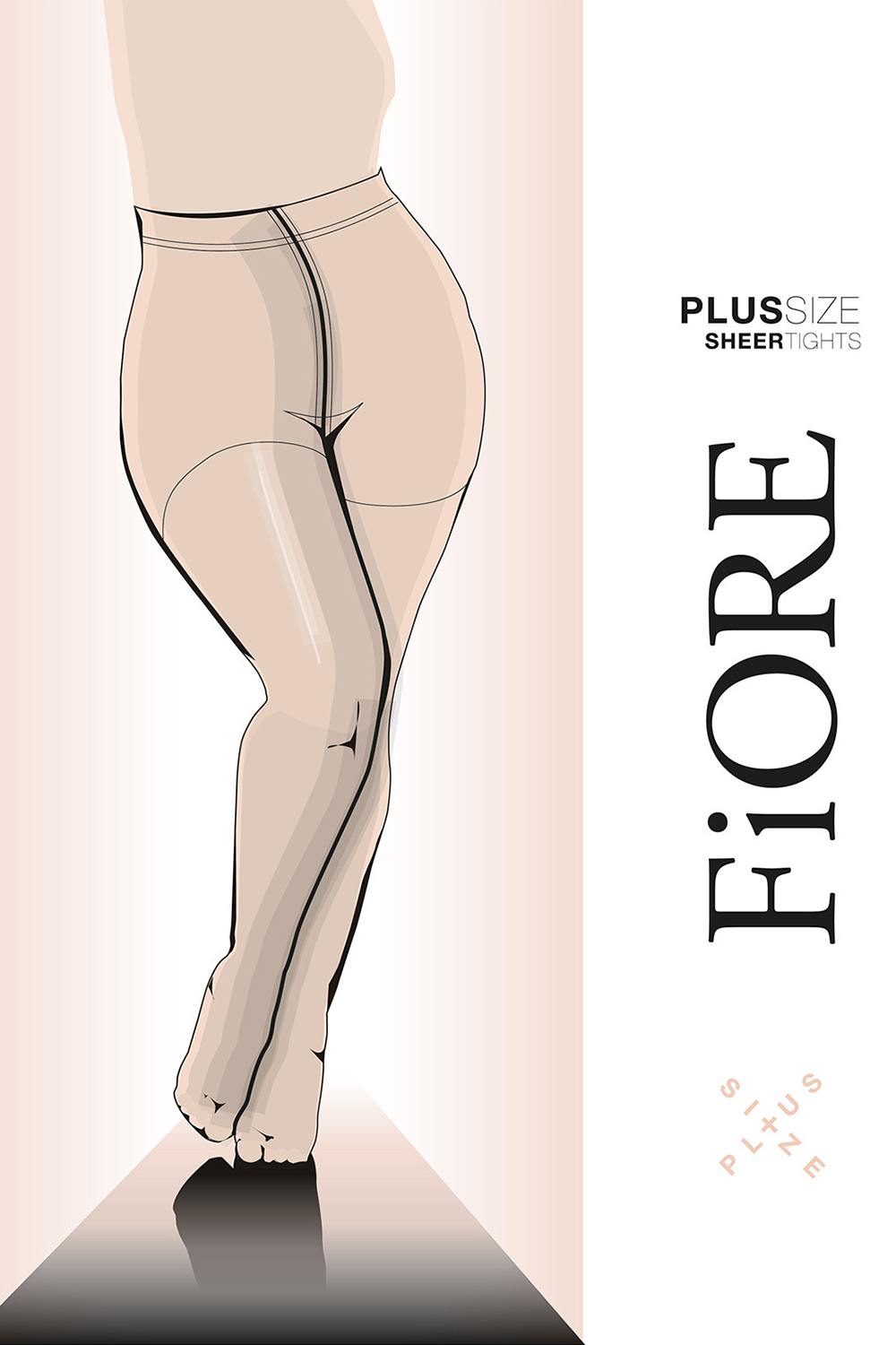 Silonkové punčocháče Fiore Plus Size 20 DEN C5120 Barva: Béžová, Velikost: 3-M
