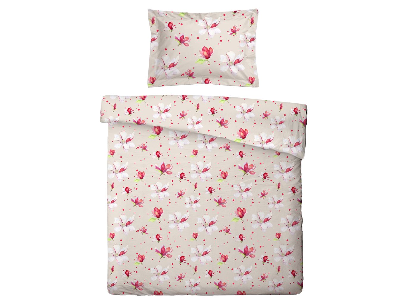 SVITAP sleep well Povlečení mikroflanel Magnolie 140x200, 70x90 cm