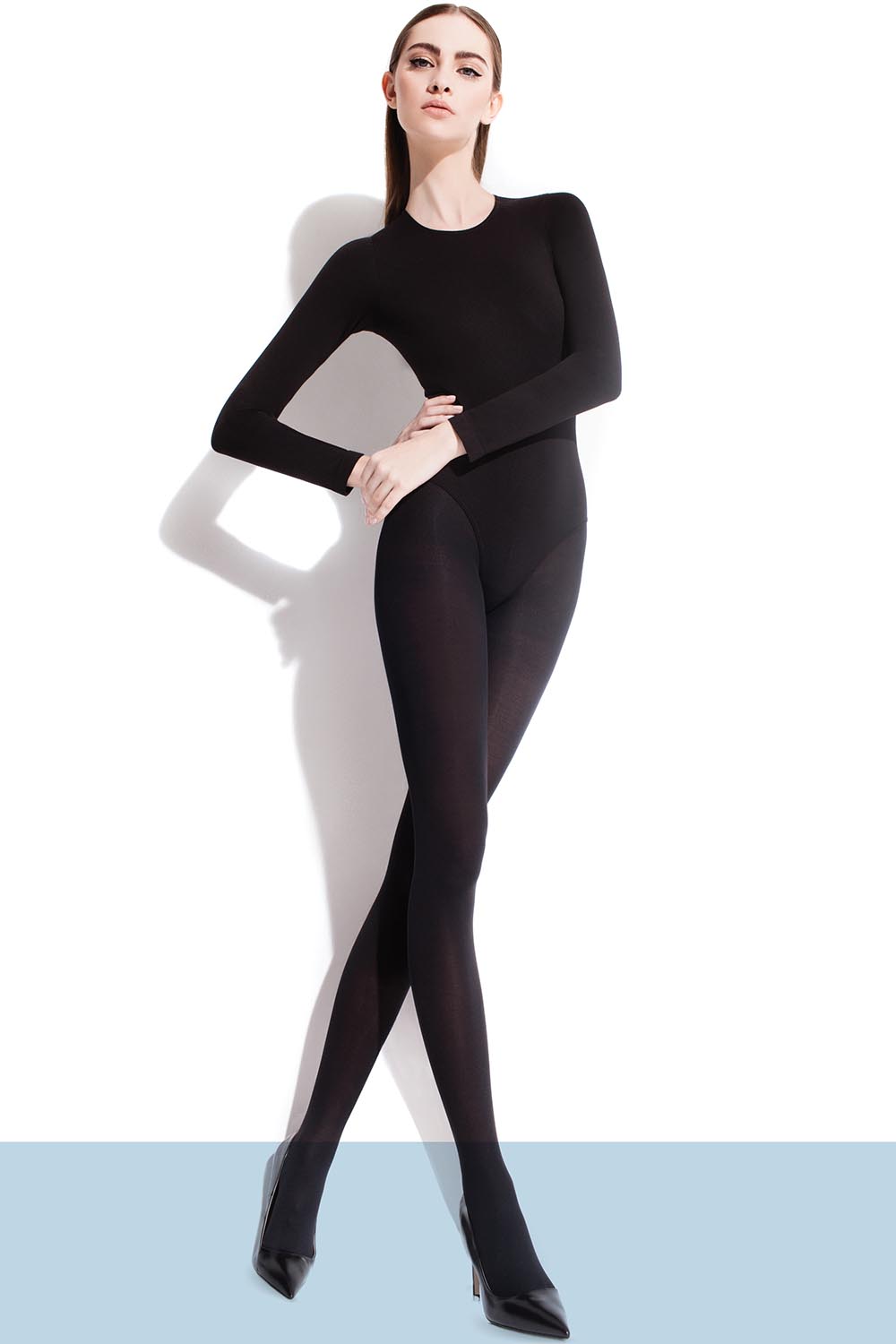 Silonkové punčocháče Fiore Roza 60 den Barva: Černá, Velikost: S