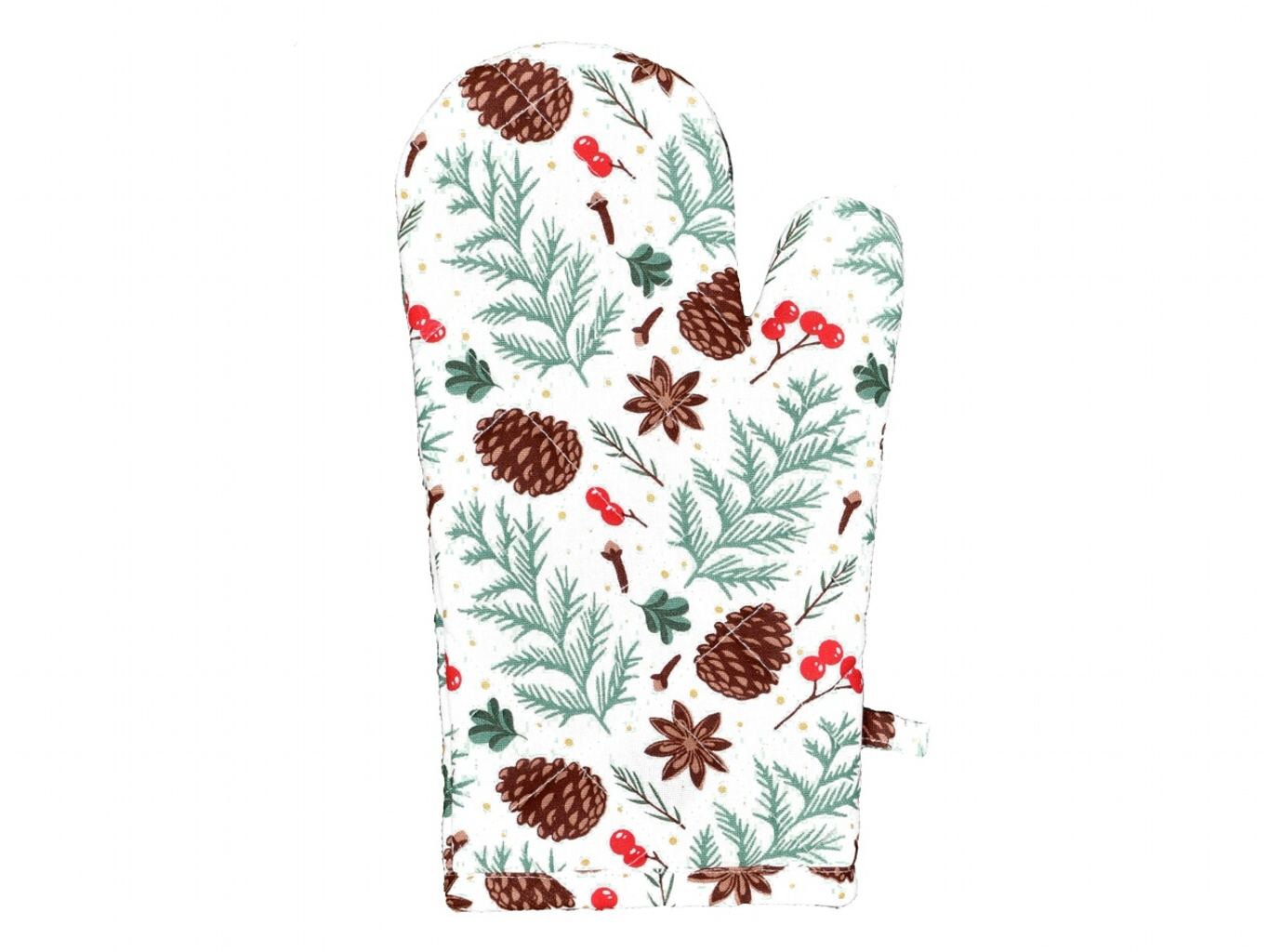 Forbyt Vánoční kuchyňská chňapka 1 ks Šišky BY101 18x28 cm