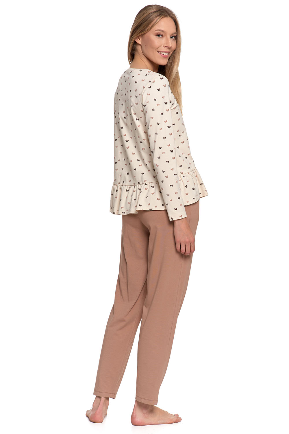 Dámské pyžamo Moraj PDD4100-012 Barva: Béžová, Velikost: 2XL