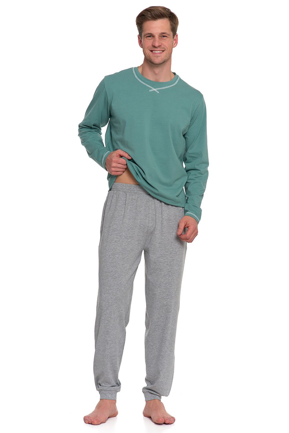 Pánské pyžamo Moraj PDM4600-012 Barva: Zelená, Velikost: L