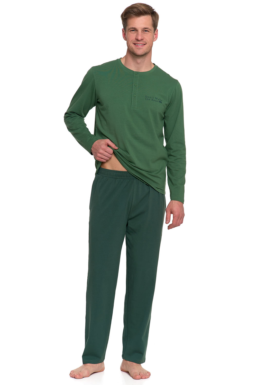 Pánské pyžamo Moraj PDM4600-015 Barva: Zelená, Velikost: 2XL