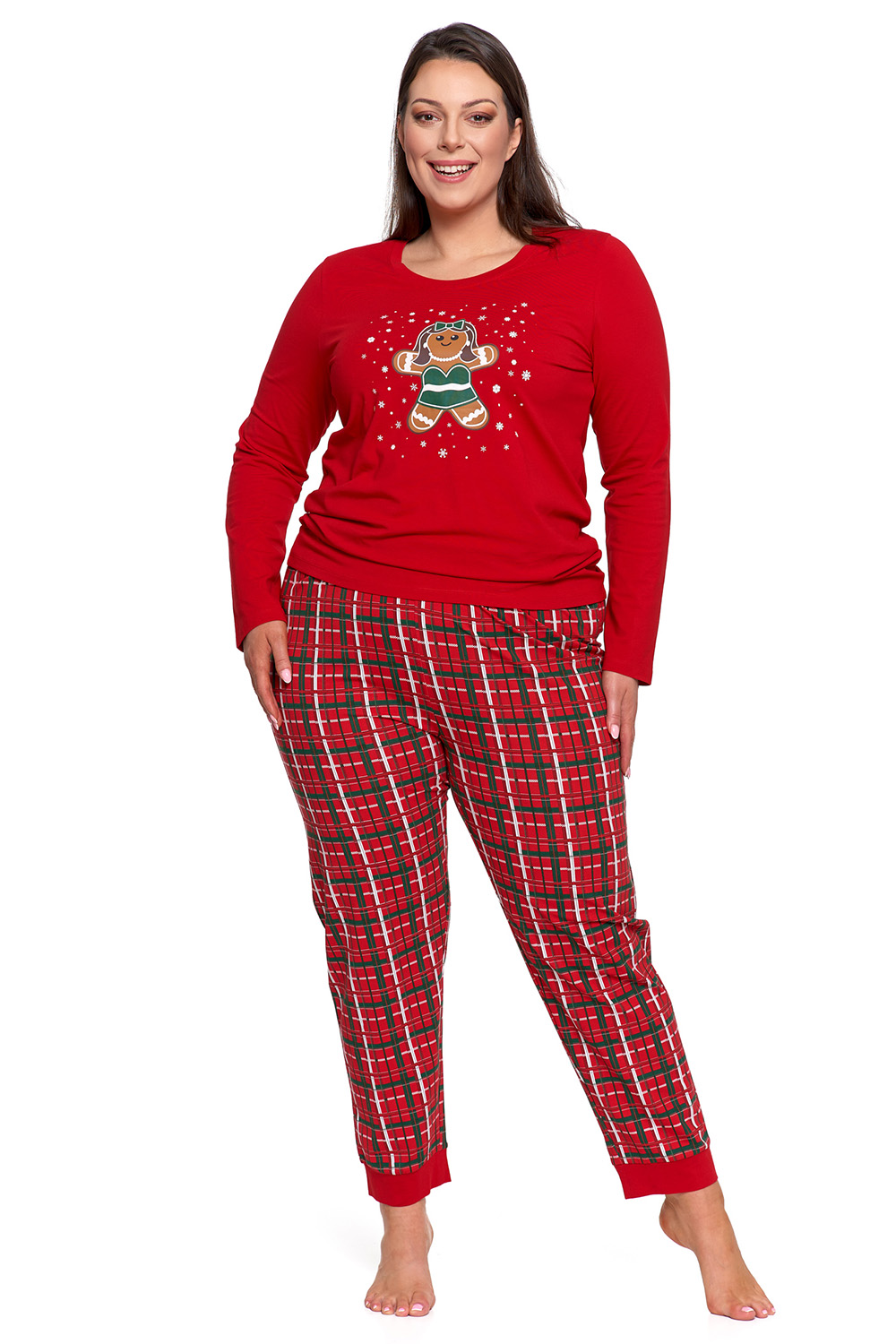 Dámské pyžamo Moraj PDD4100-013 Barva: Červená, Velikost: L