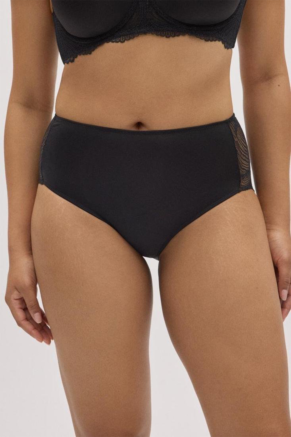 Dámské kalhotky s vyšším pasem Ysabel Mora 10780 Barva: Černá, Velikost: 2XL