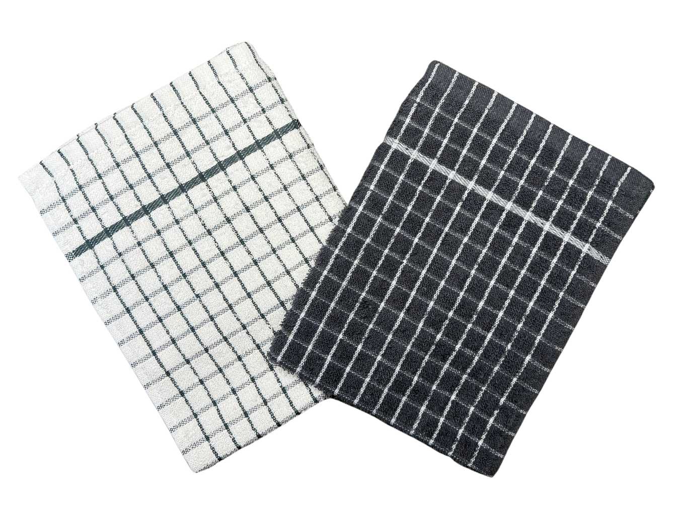 Jerry Fabrics Utěrka froté Olga šedobílá (bal.2 ks)