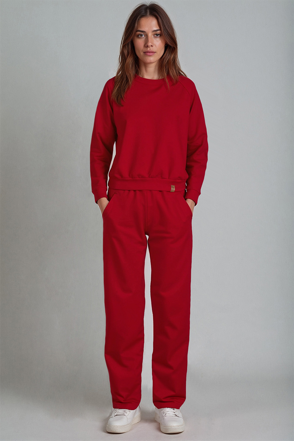 Dámská tepláková souprava Vivisence 9205kmpl Barva: Červená, Velikost: XL