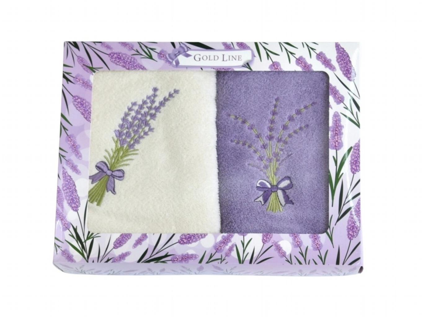 Praktik Dárková sada ručníků Levandule 2 ks Varianta: Dárková sada ručníků Levandule 50x100 cm 2 ks